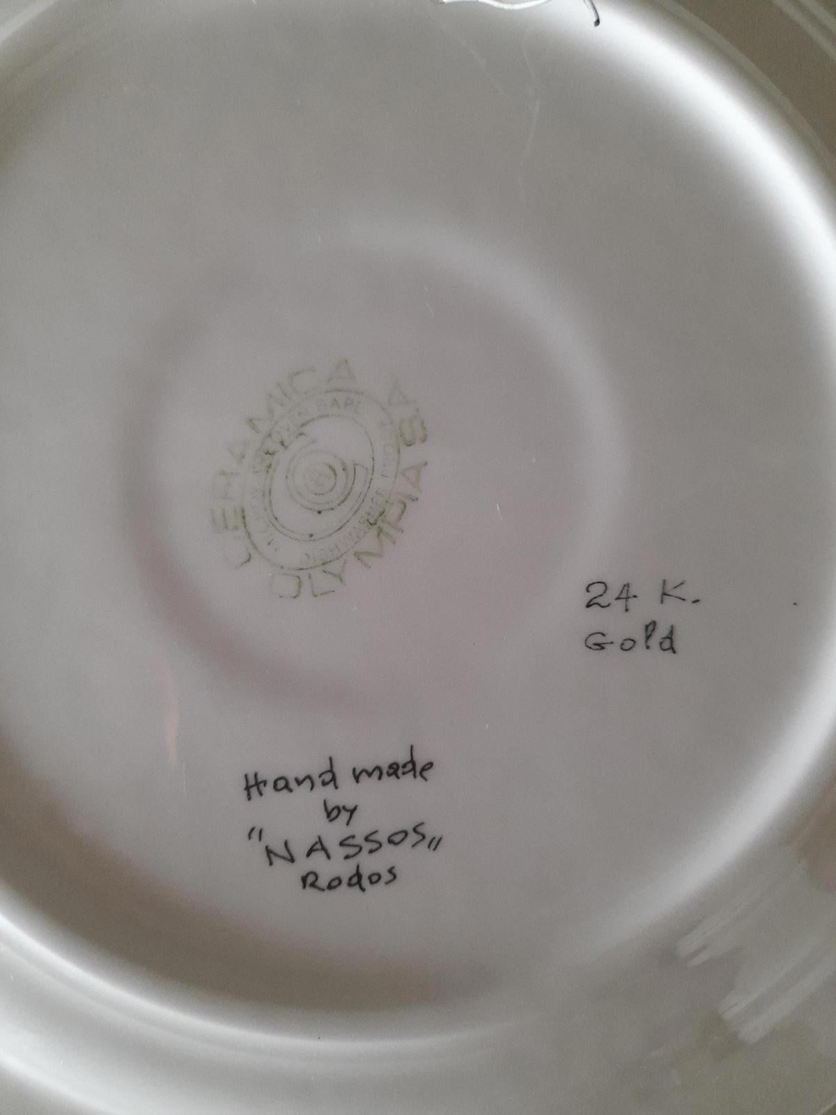 Greek Ceramica Olympia wall plate