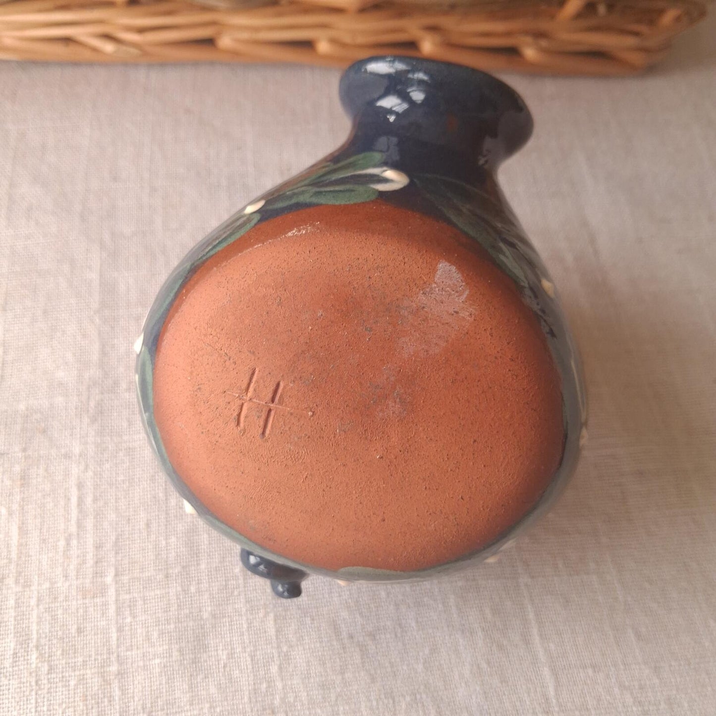 Terracotta glazed piggy bank