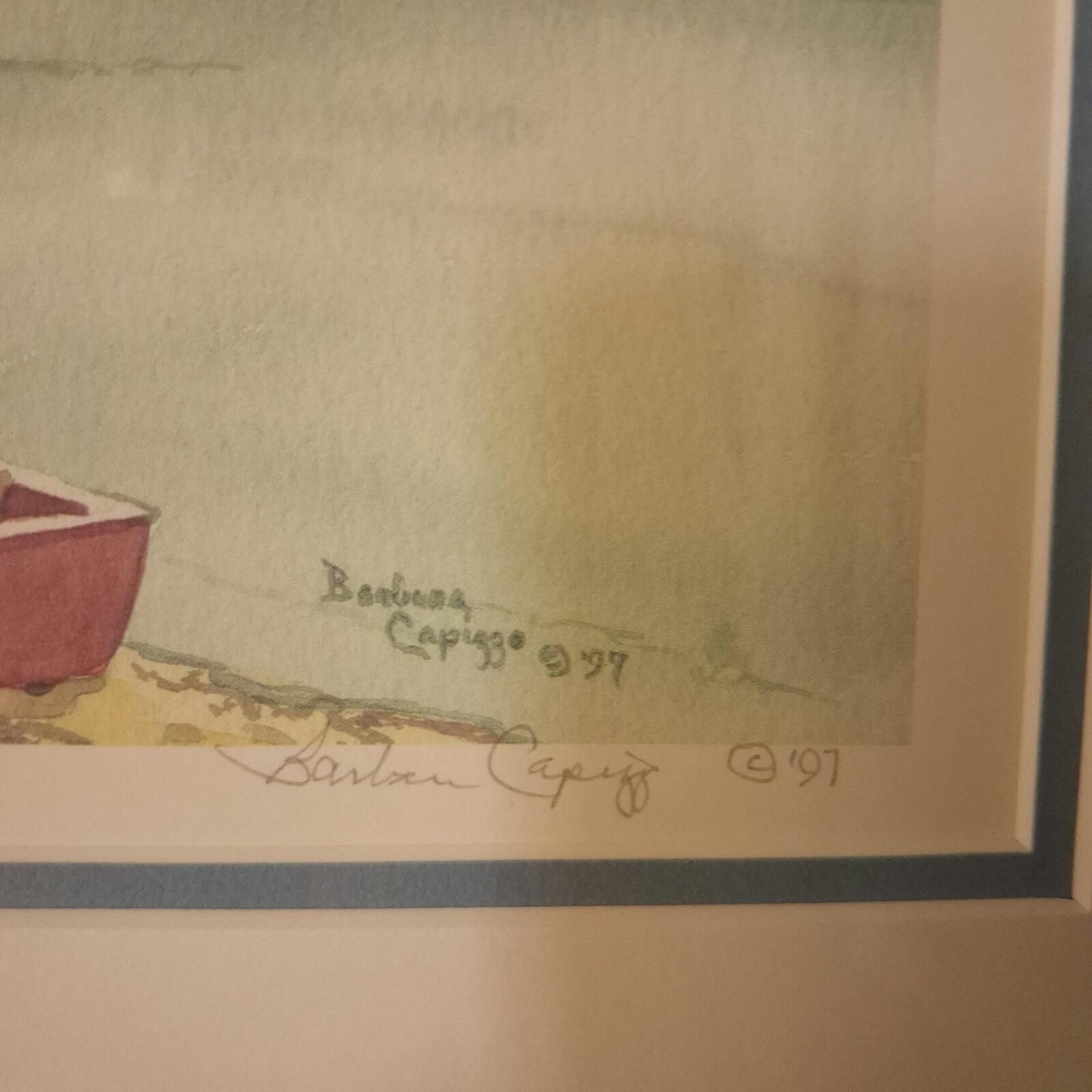 Framed print 'Boating around Brant Point' by Barbara Capizzo 1997