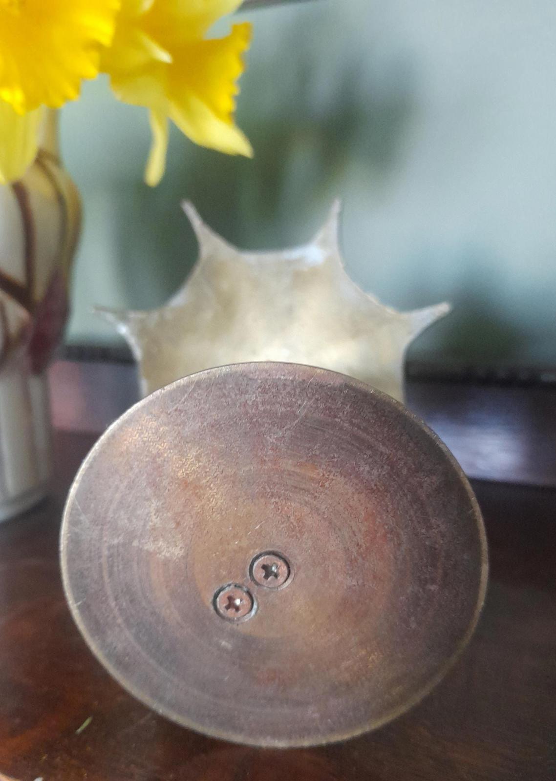 Brass duck with an Umbrella