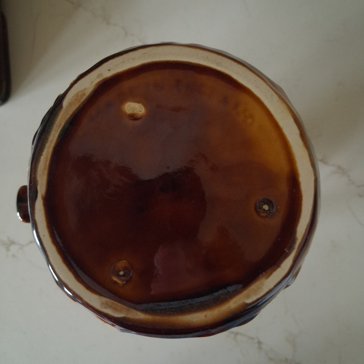 Arthur Wood Brown Relief Hunting Scene and horse head handle Ceramic Jug Pitcher