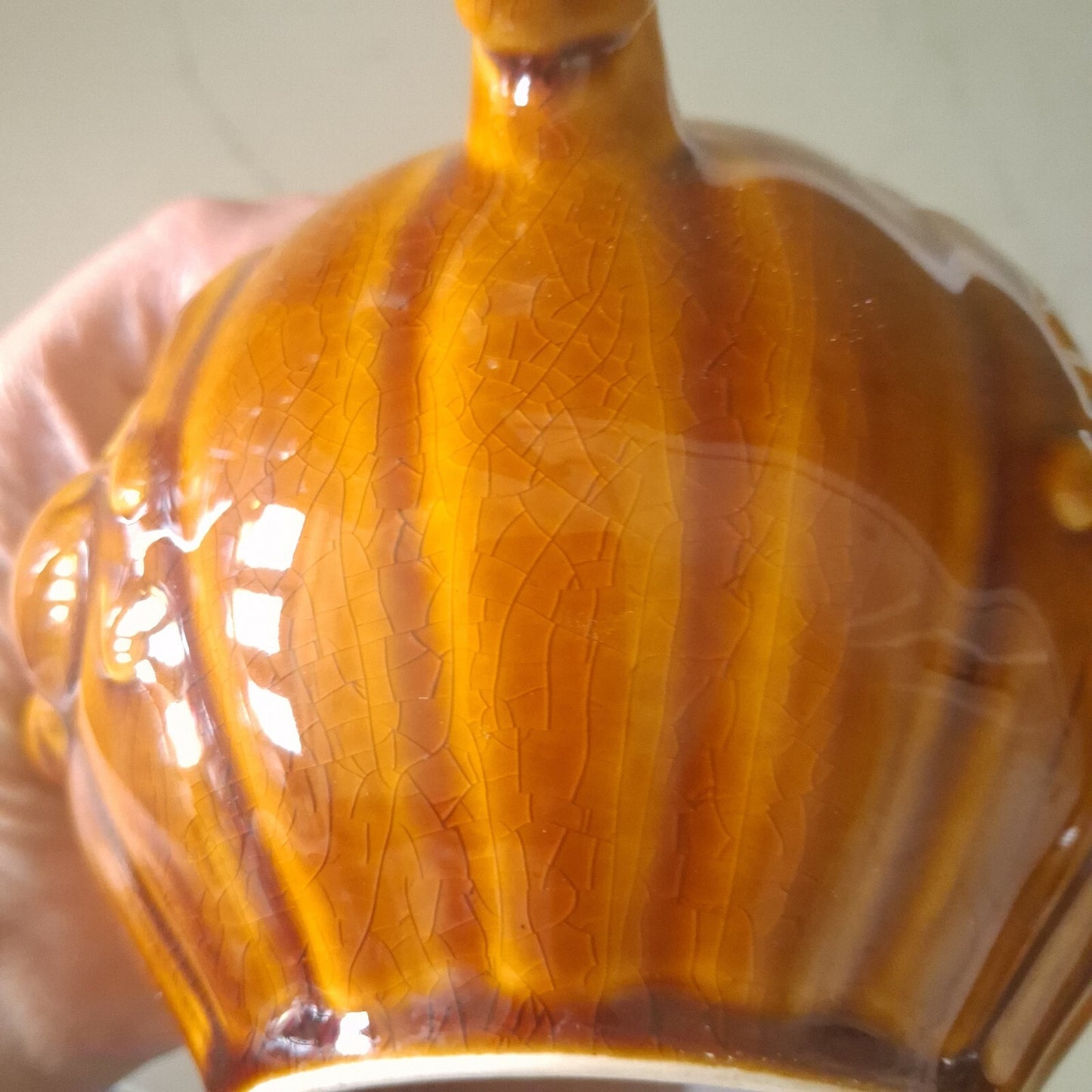 Vintage Sadler England Onion Storage Jar with Lid
