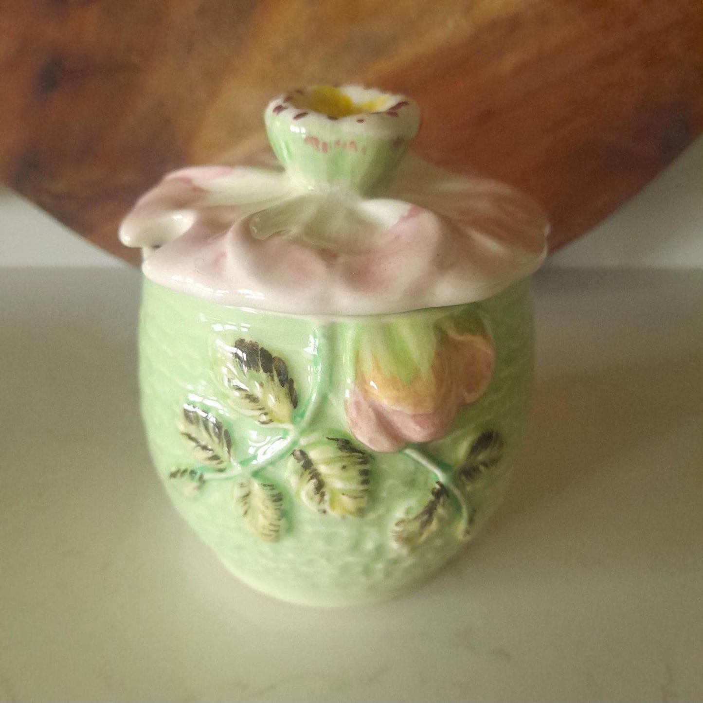 Shorter England lidded preserve pot