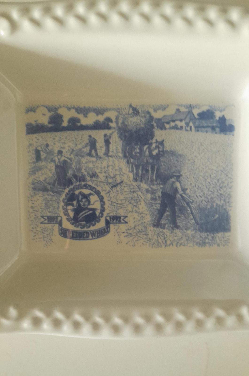 Vintage commemorative shredded wheat bowl