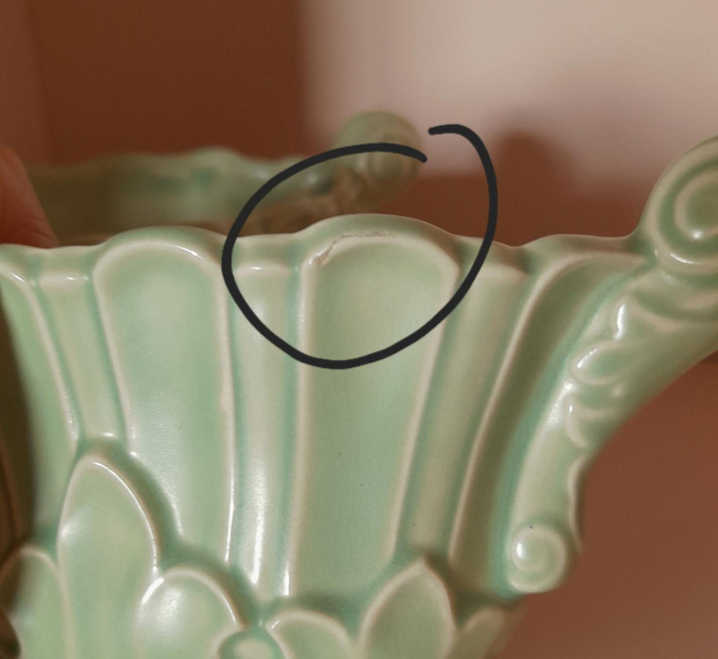 A pair of Denby Hill-Ousten ceramic trough vases