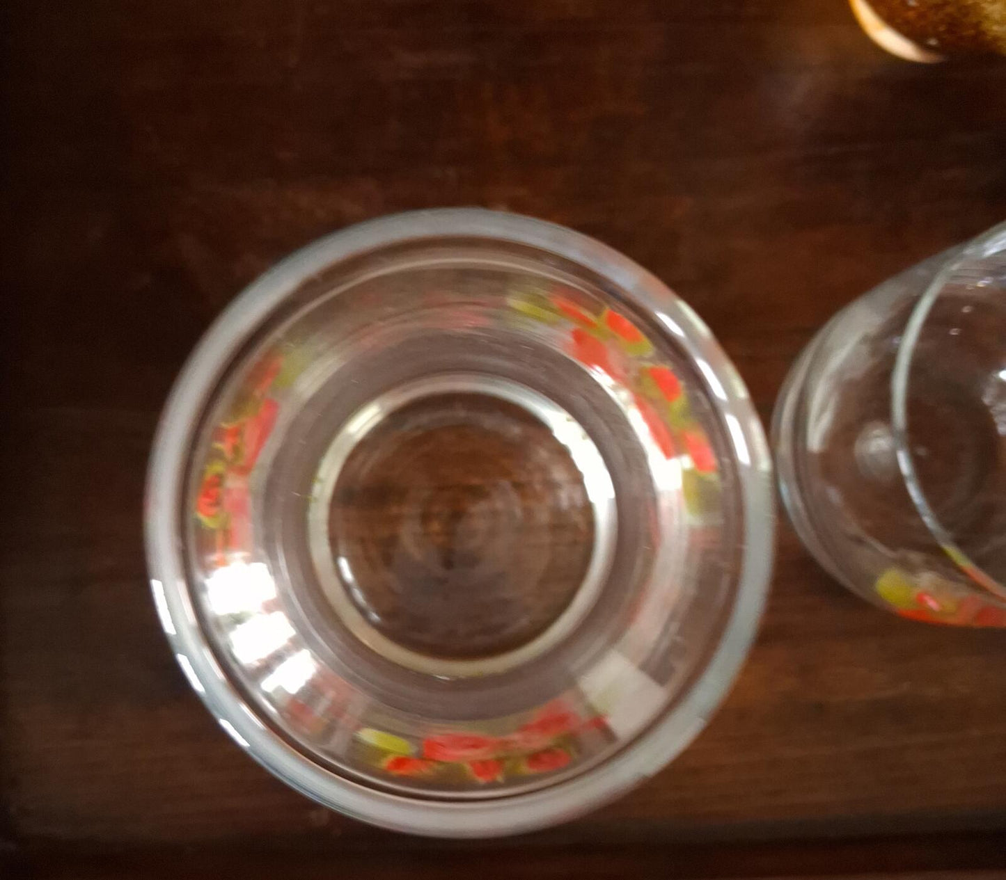 Vintage glass carafe and glass set