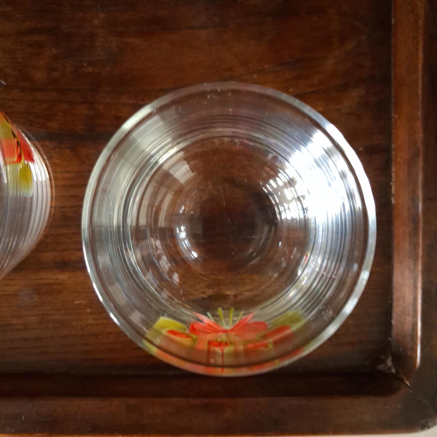 Vintage glass carafe and glass set