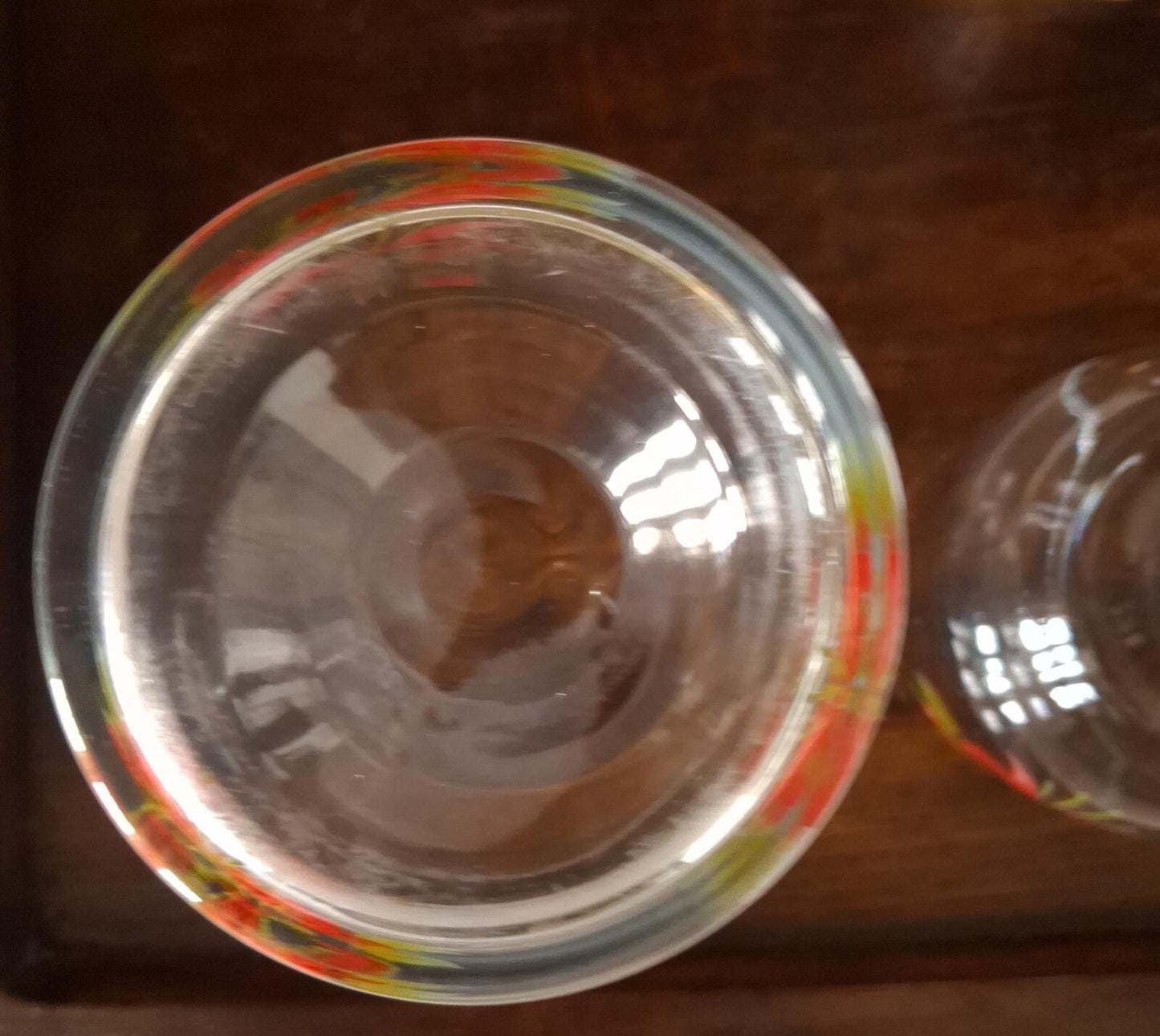 Vintage glass carafe and glass set