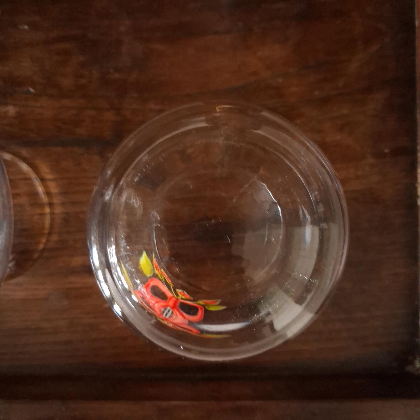 Vintage glass carafe and glass set