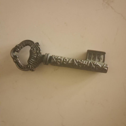 Veritas vintage key shaped bottle opener and corkscrew