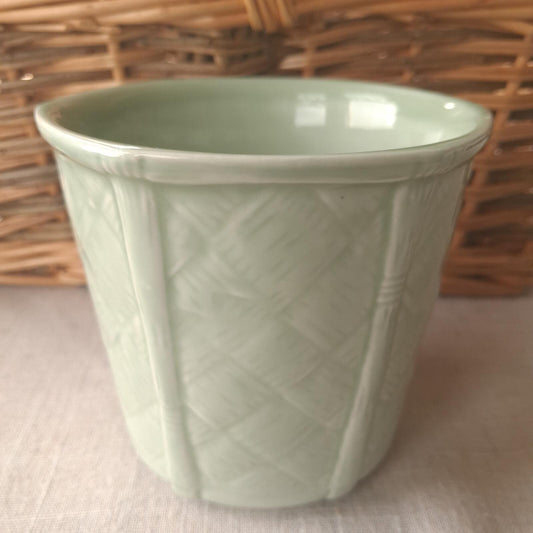 Churchill mint green small planter