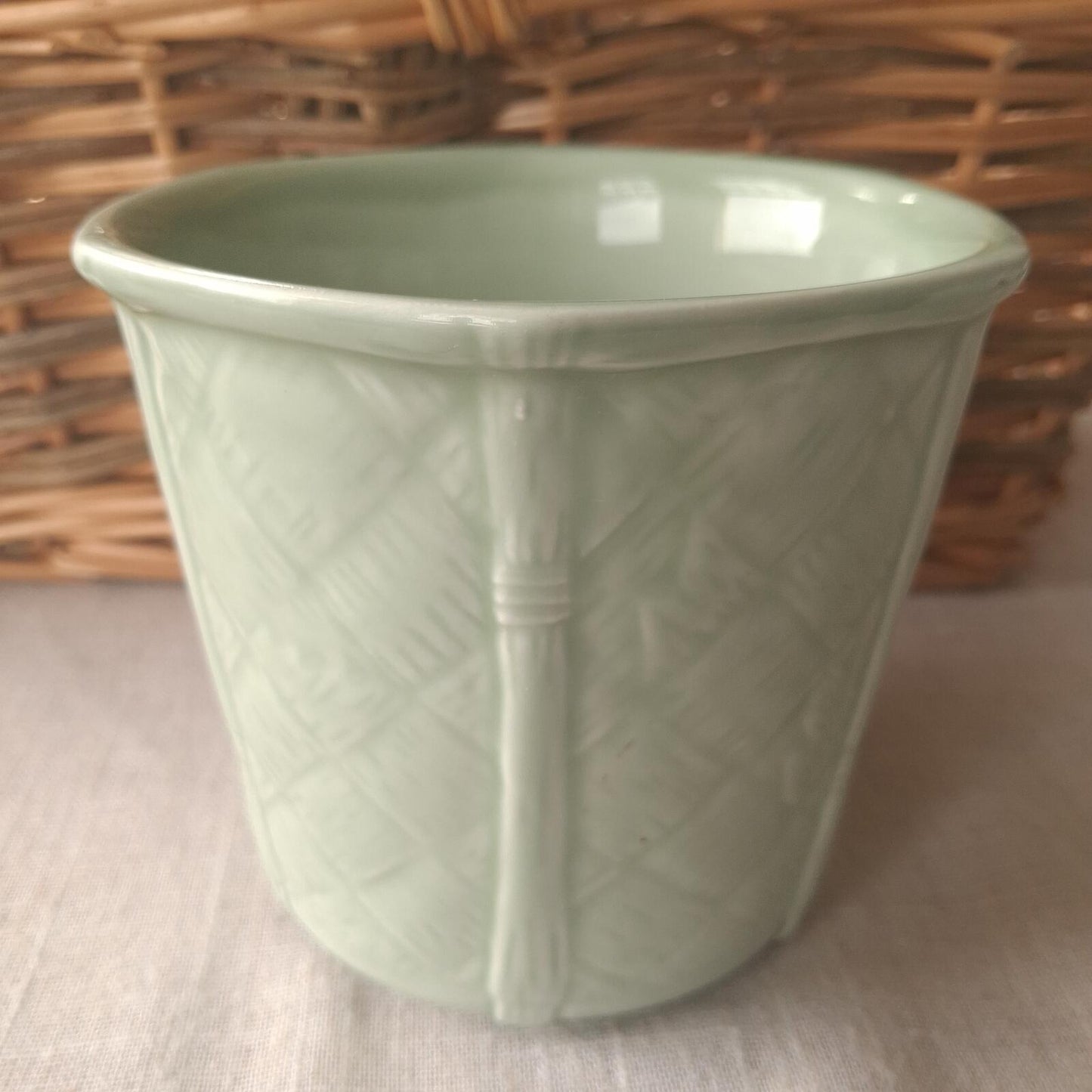 Churchill mint green small planter