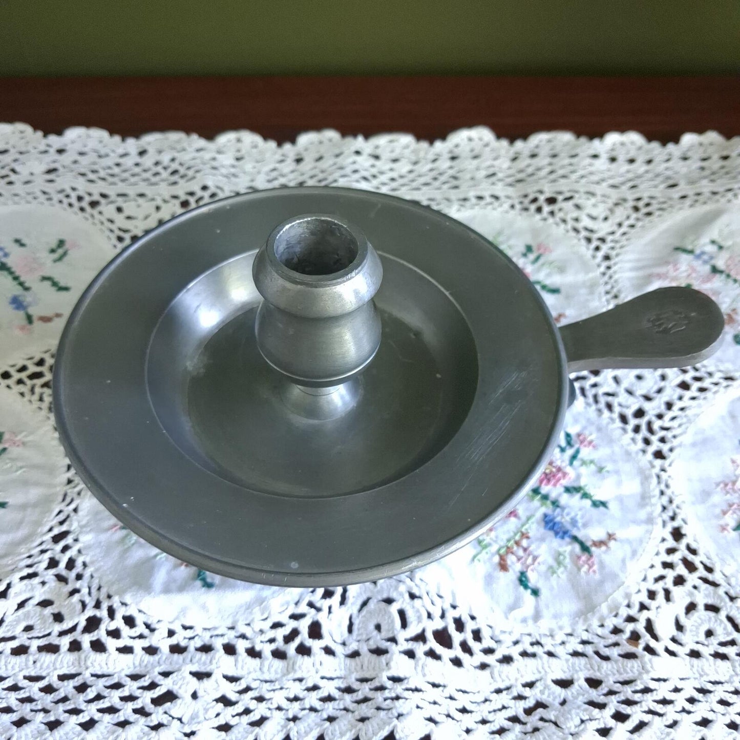 Vintage Pewter chamberstick
