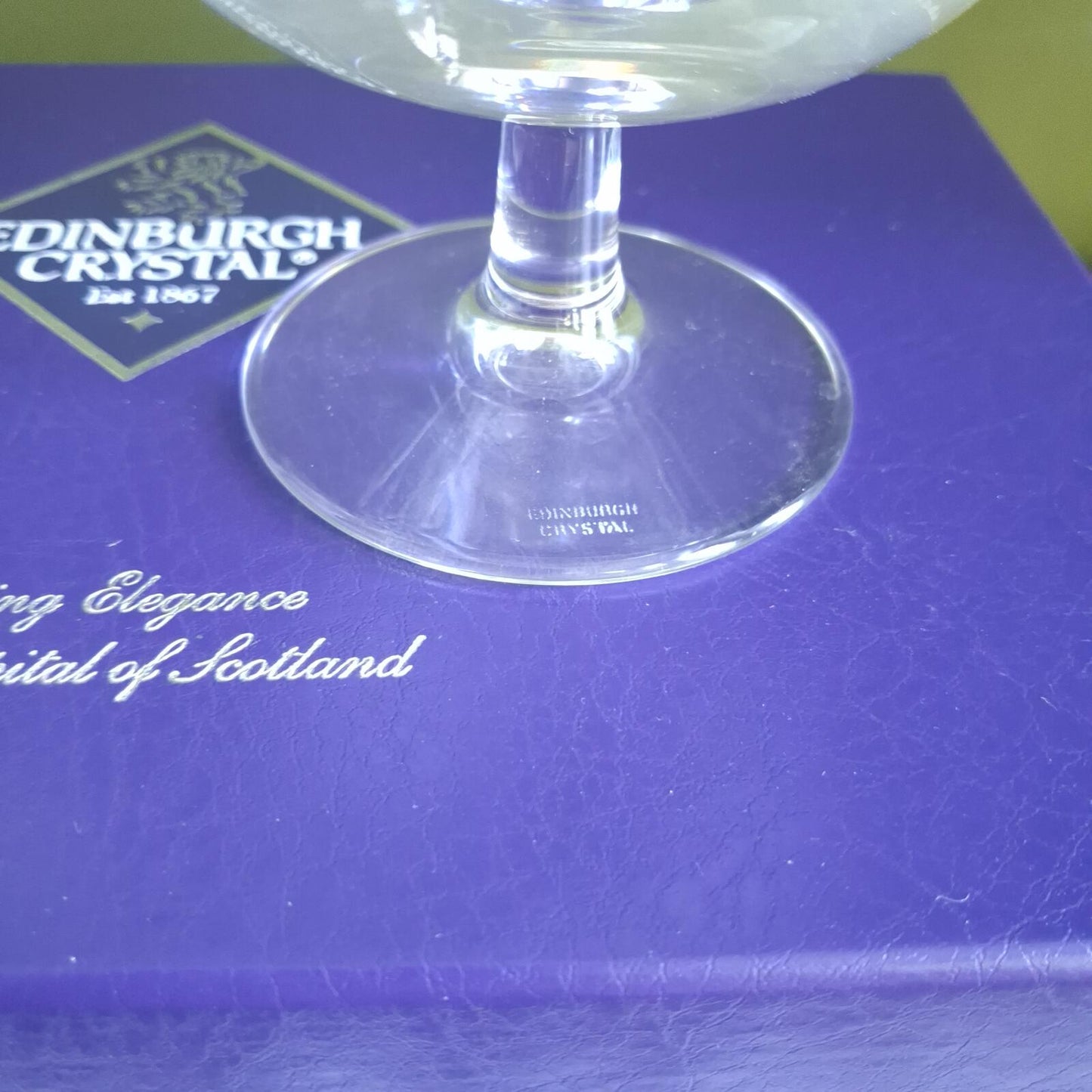 Edinburgh Crystal Berkeley cut brandy glasses