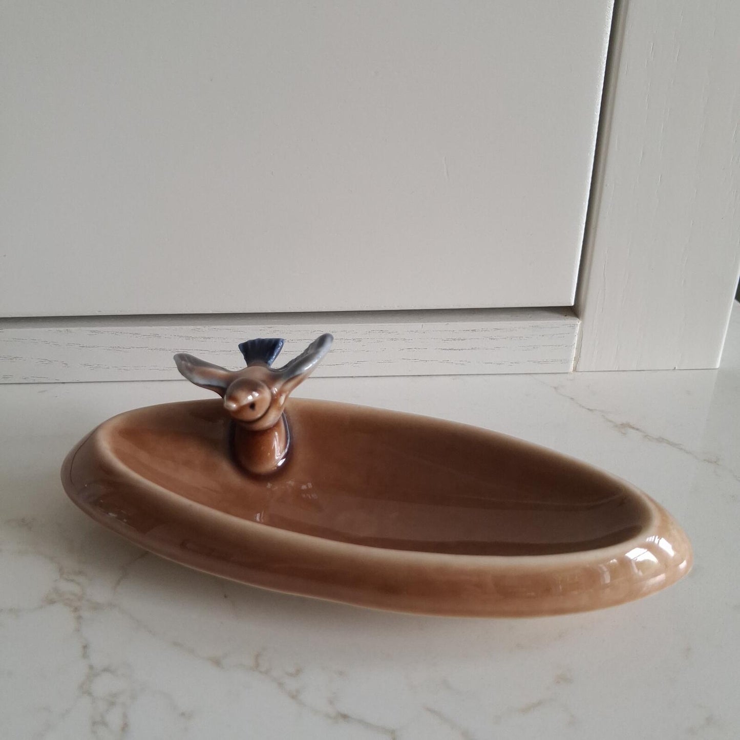 Wade trinket/pink dish with bird