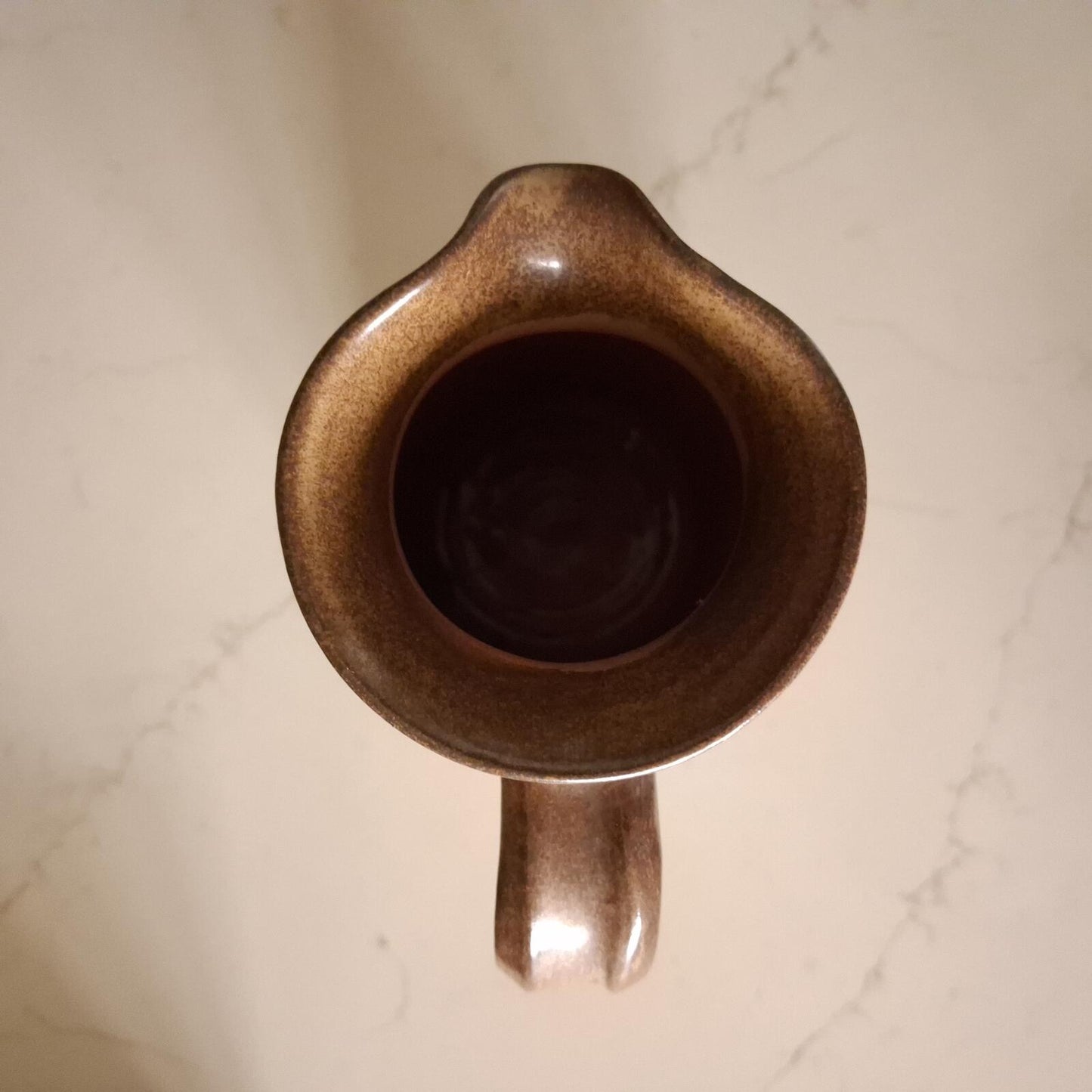 Studio pottery brown glazed jug/pitcher