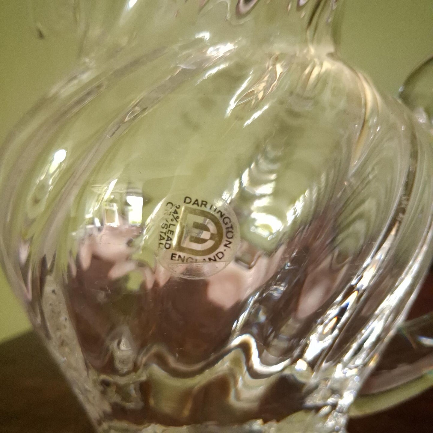 Dartington crystal jug small