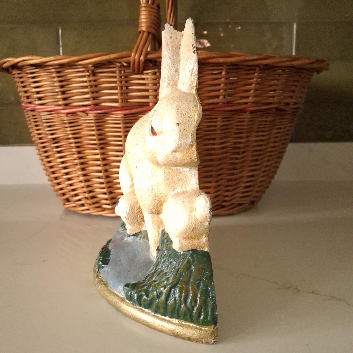 Bunny rabbit doorstop