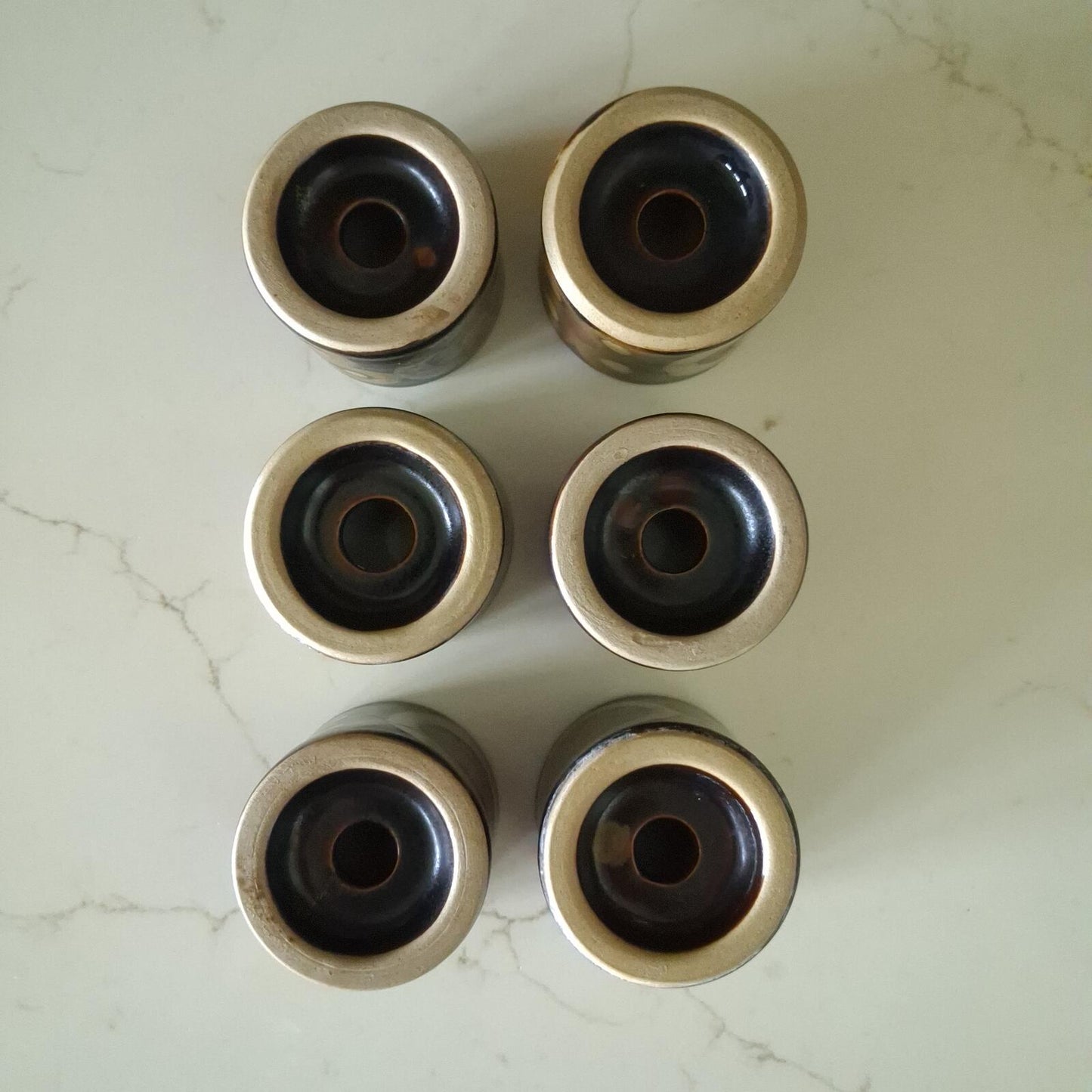 Denby Arabesque egg cups x 6