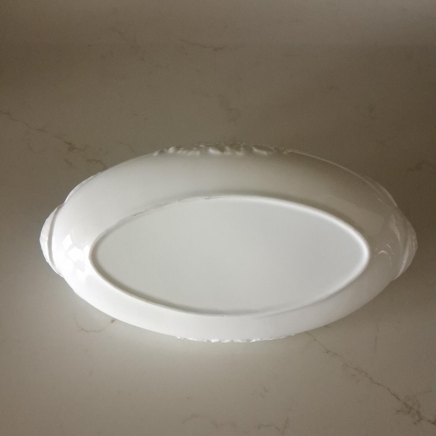 Vintage White Porcelain Swan Centrepiece Bowl Planter Dish
