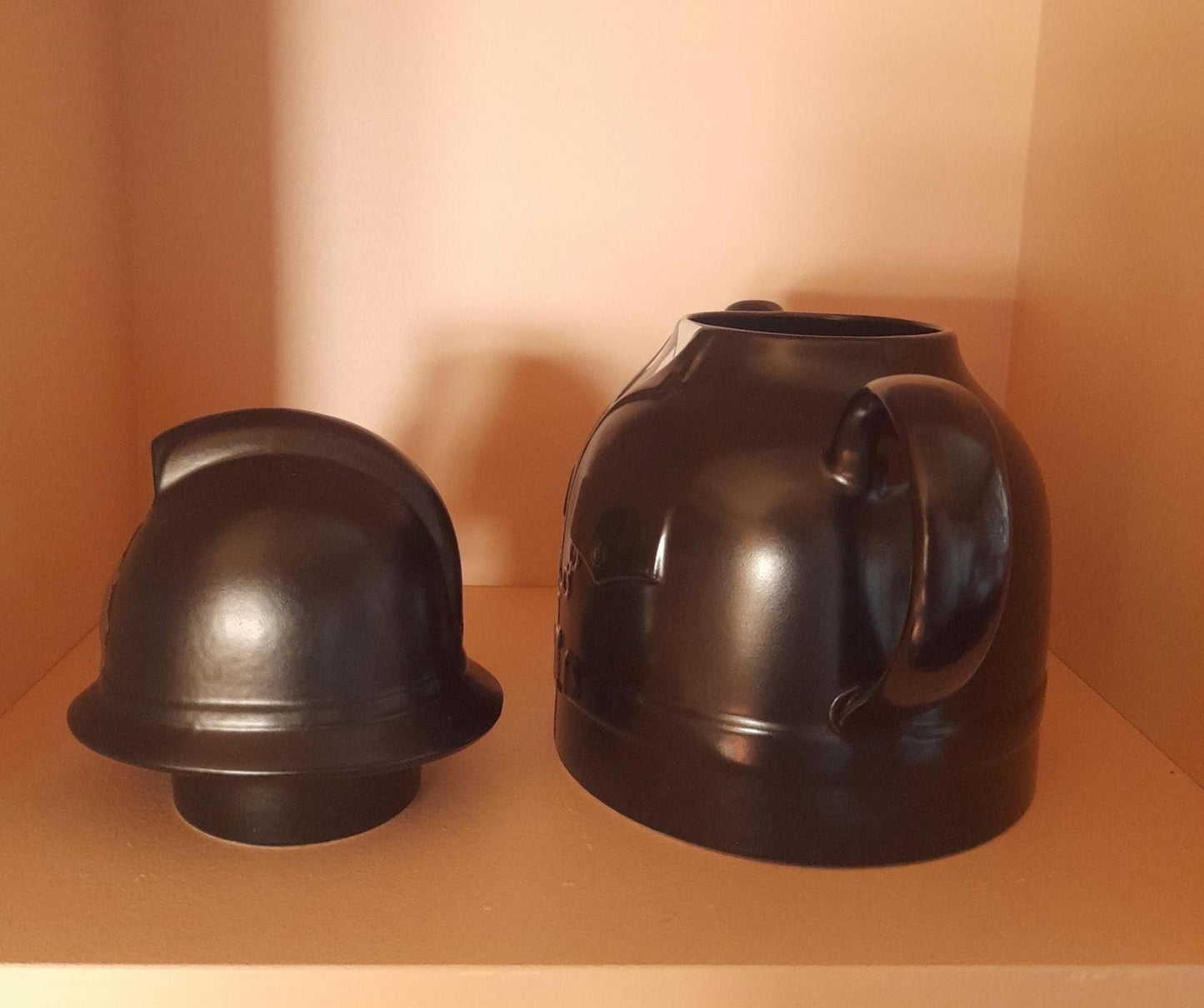 Carlton ware black ceramic policeman tea pot