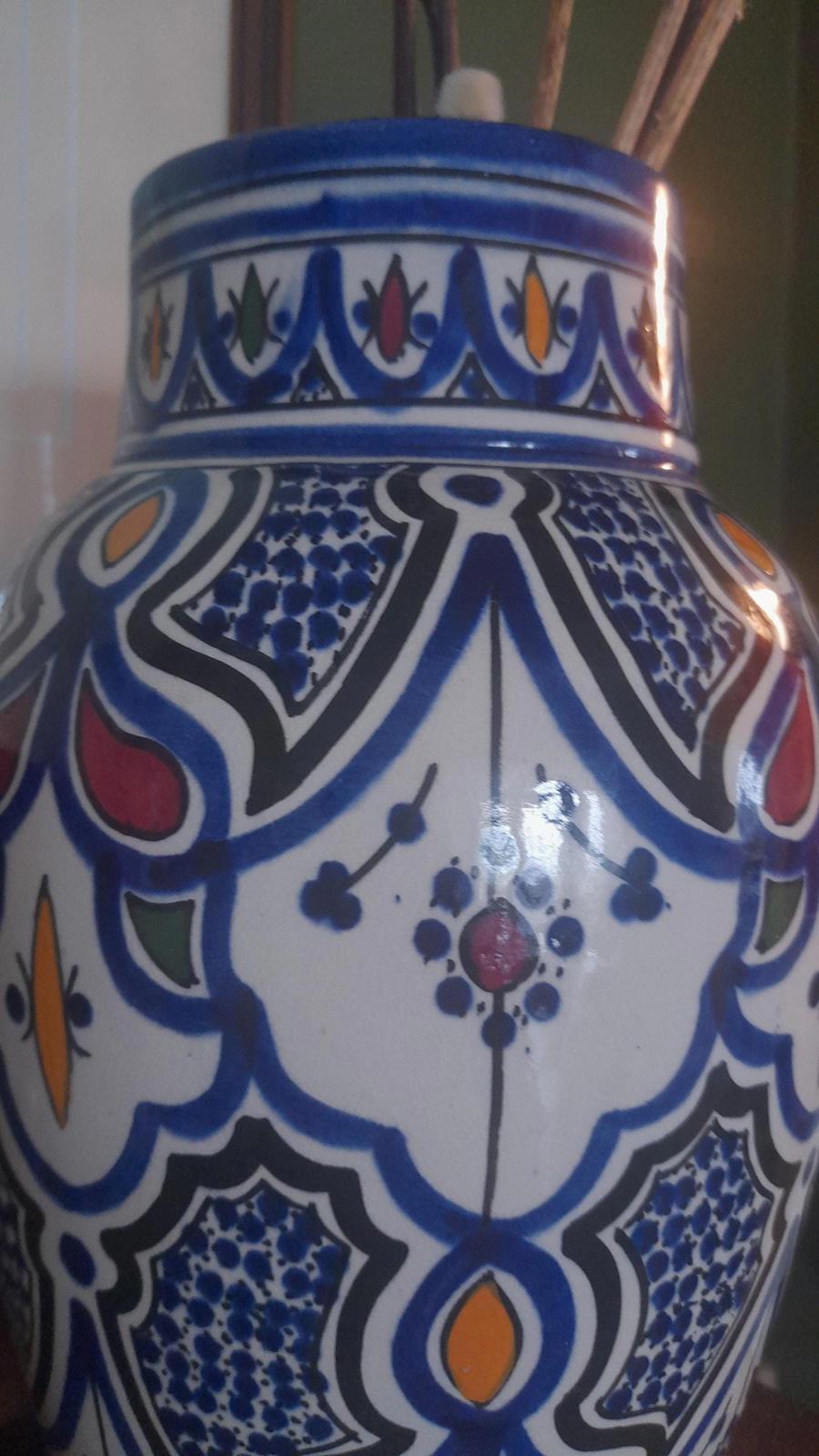 A large Moroccan Safi terracotta pottery vase