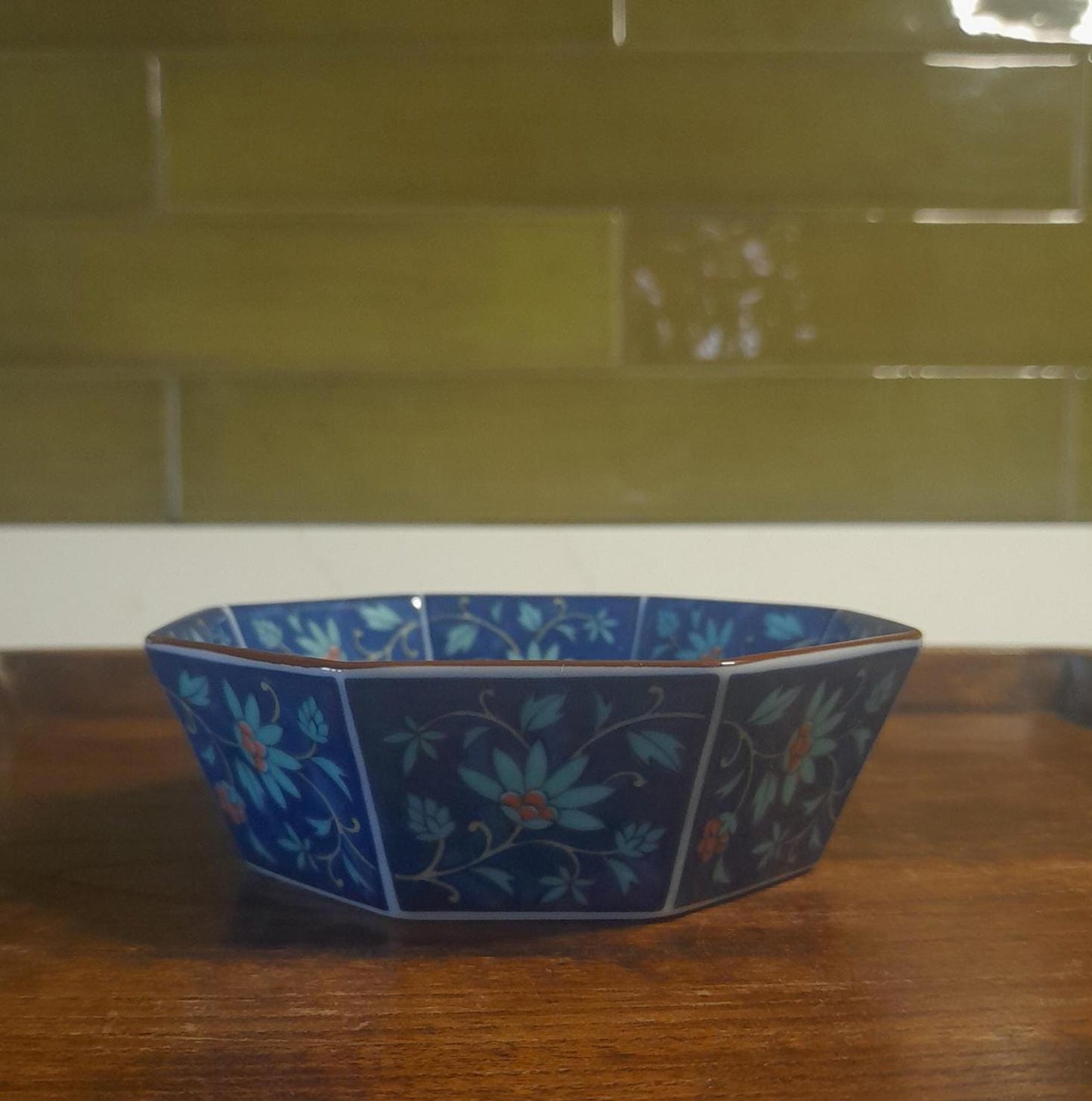 Octagonal Japanese small serving dish