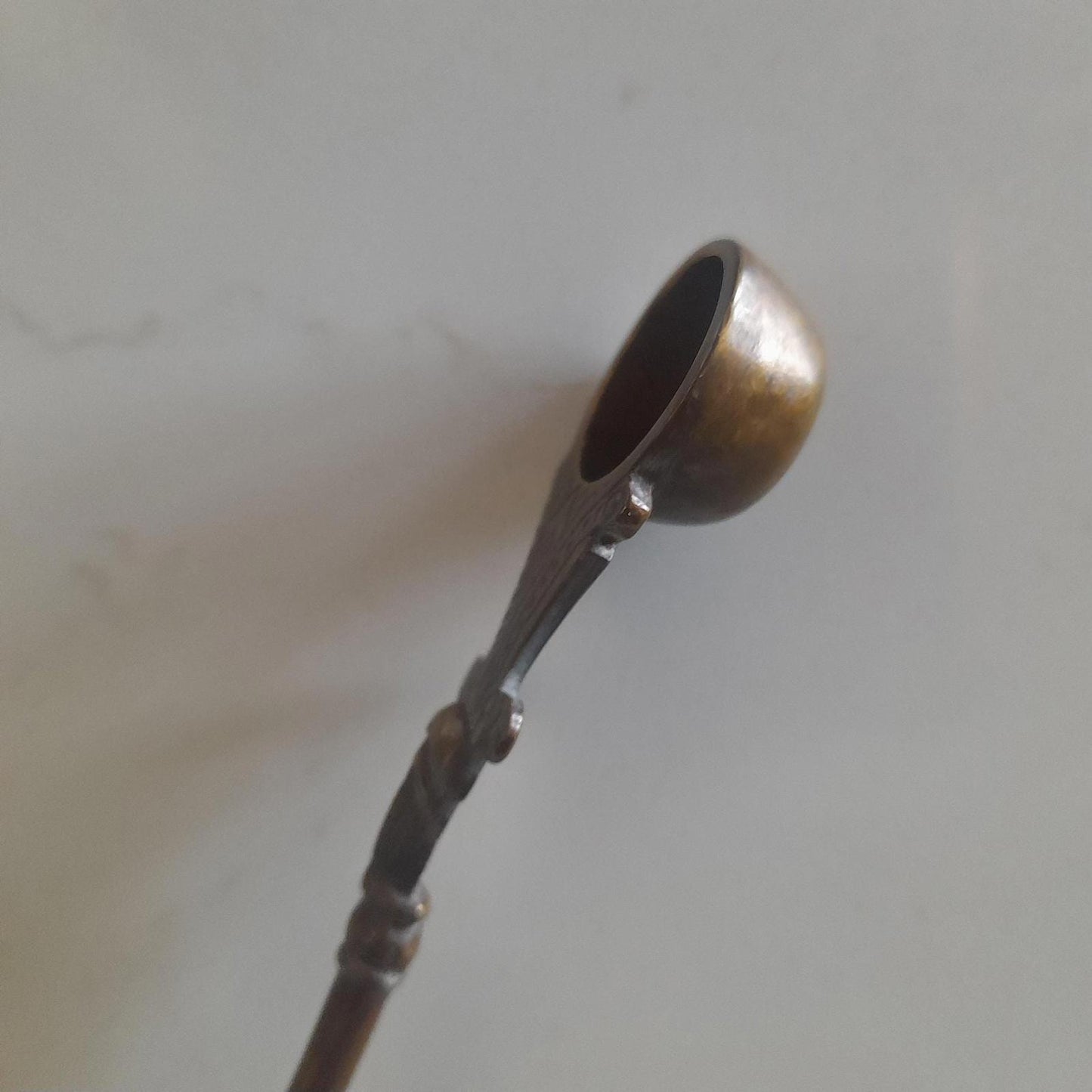 Vintage brass 'puja' or ' panchpatra' holy water spoon.
