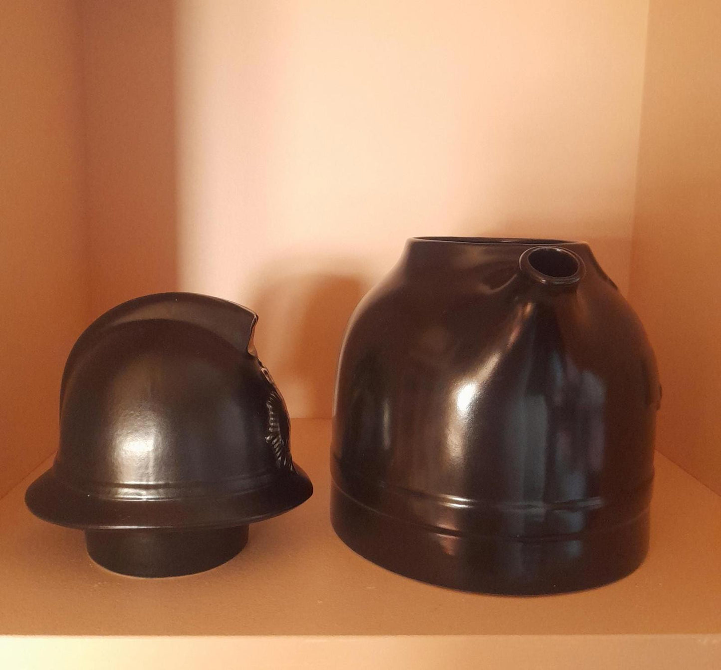 Carlton ware black ceramic policeman tea pot