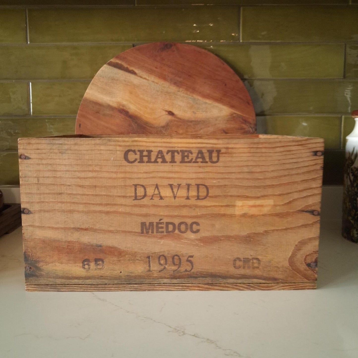 Wooden Chateau David Medoc 1995 box