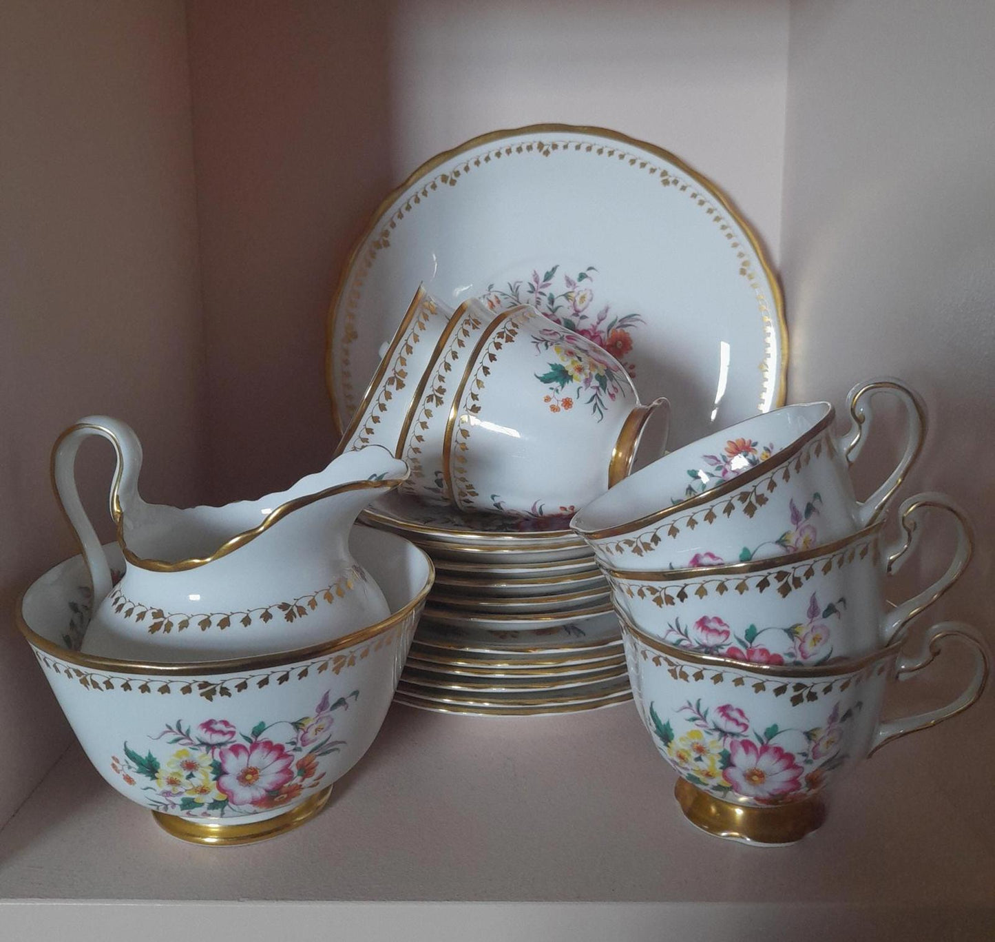 Royal Chelsea pattern 4743A tea set