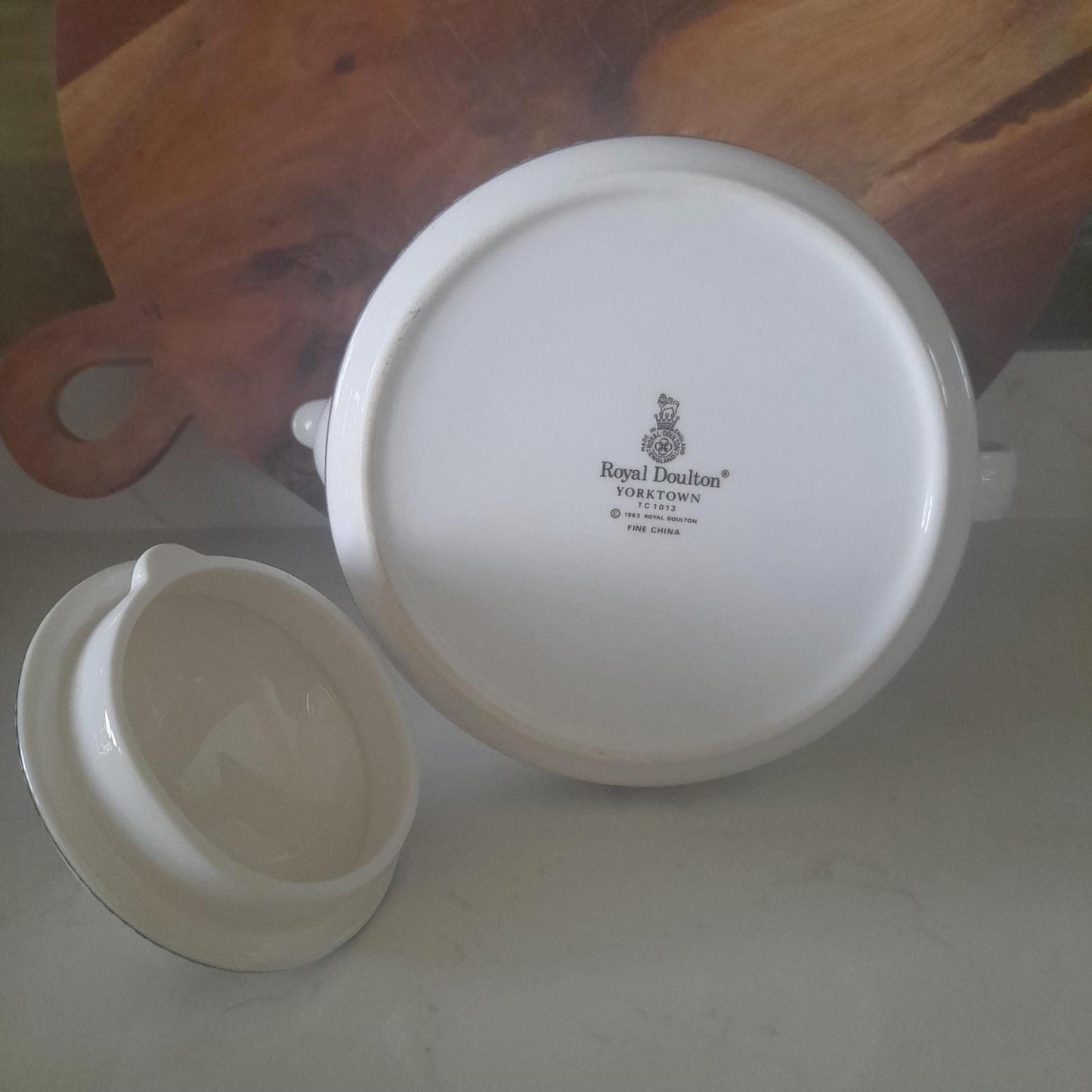 Royal Doulton Yorktown teapot and saucer
