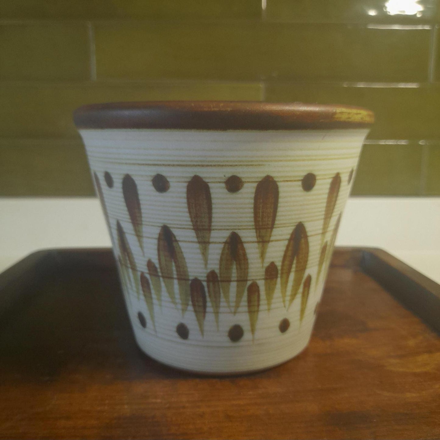 Denby stoneware retro planter