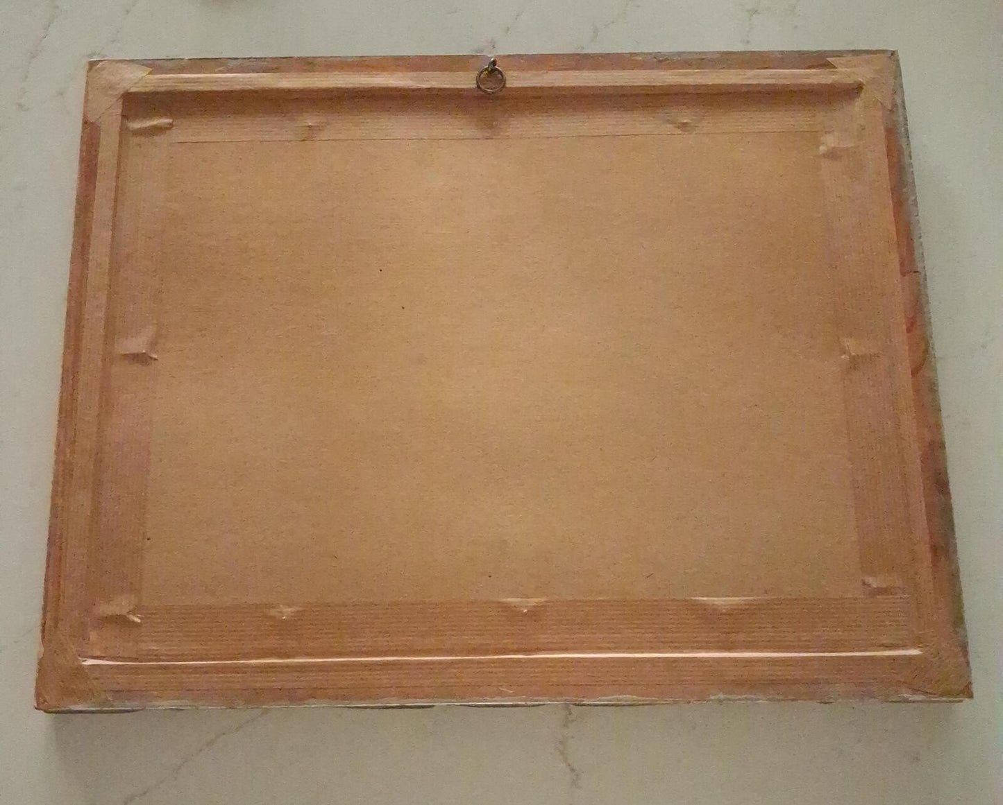 Framed watercolour in an ornate frame