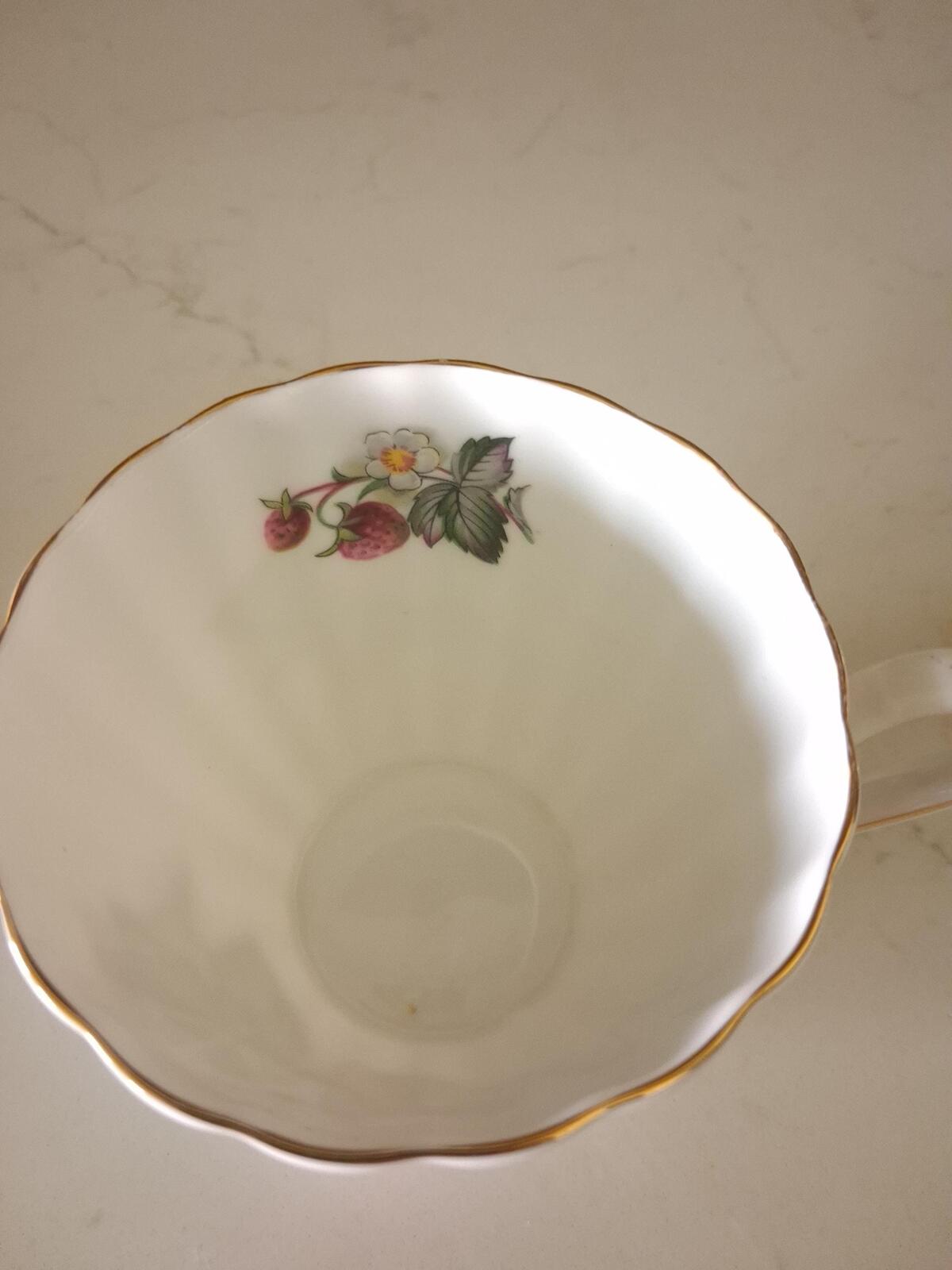 Royal Tuscan Strawberry tea cup and saucer