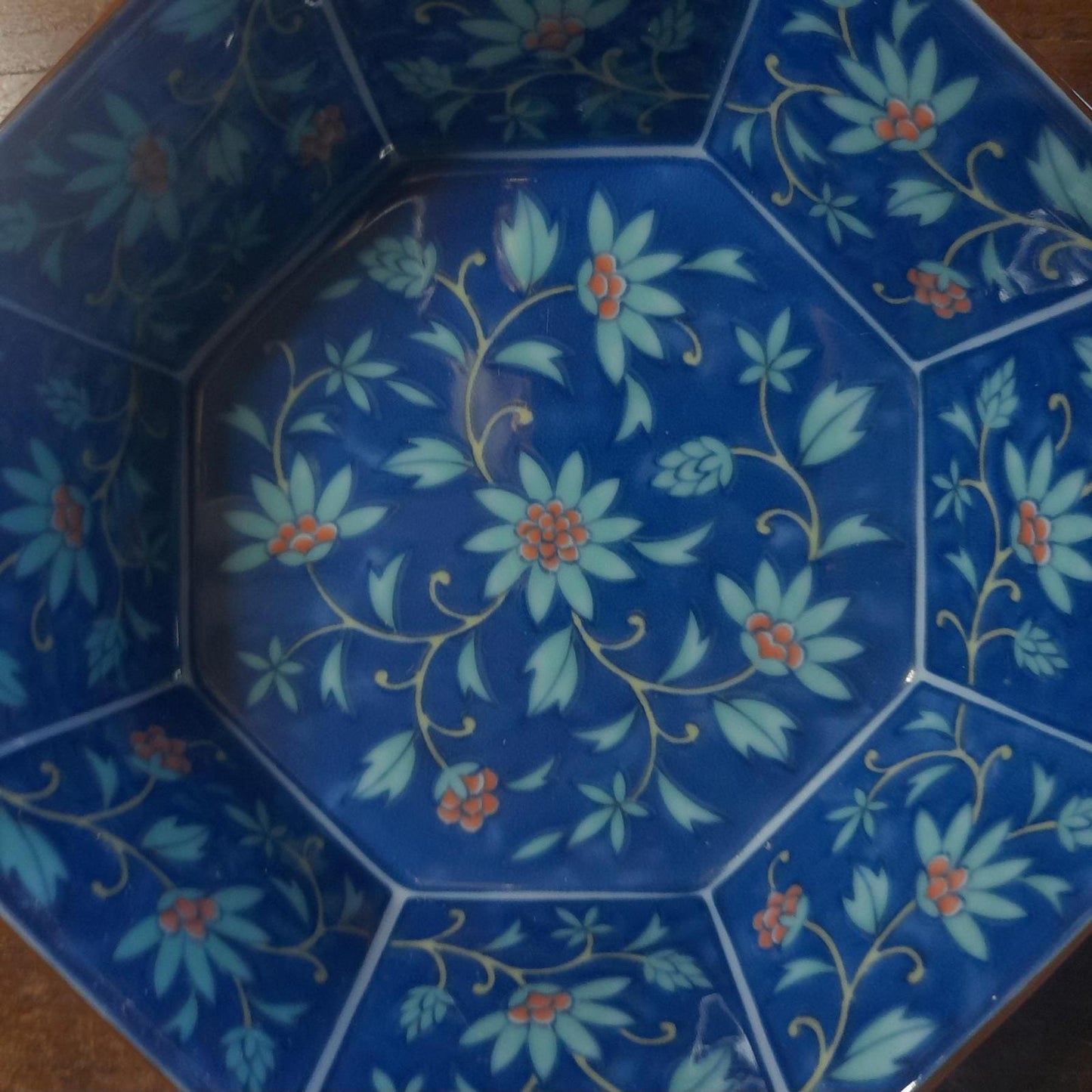 Octagonal Japanese small serving dish