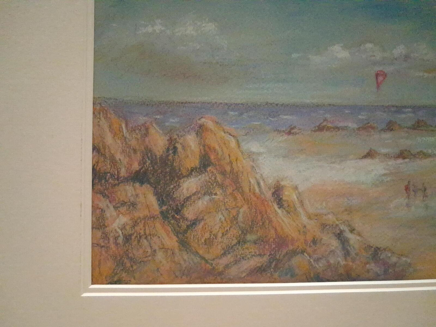 Unframed original pastel artwork by artist EMB