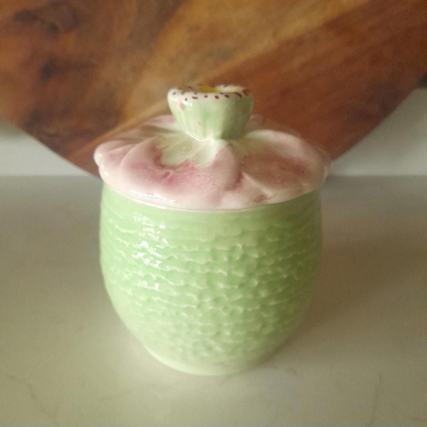 Shorter England lidded preserve pot