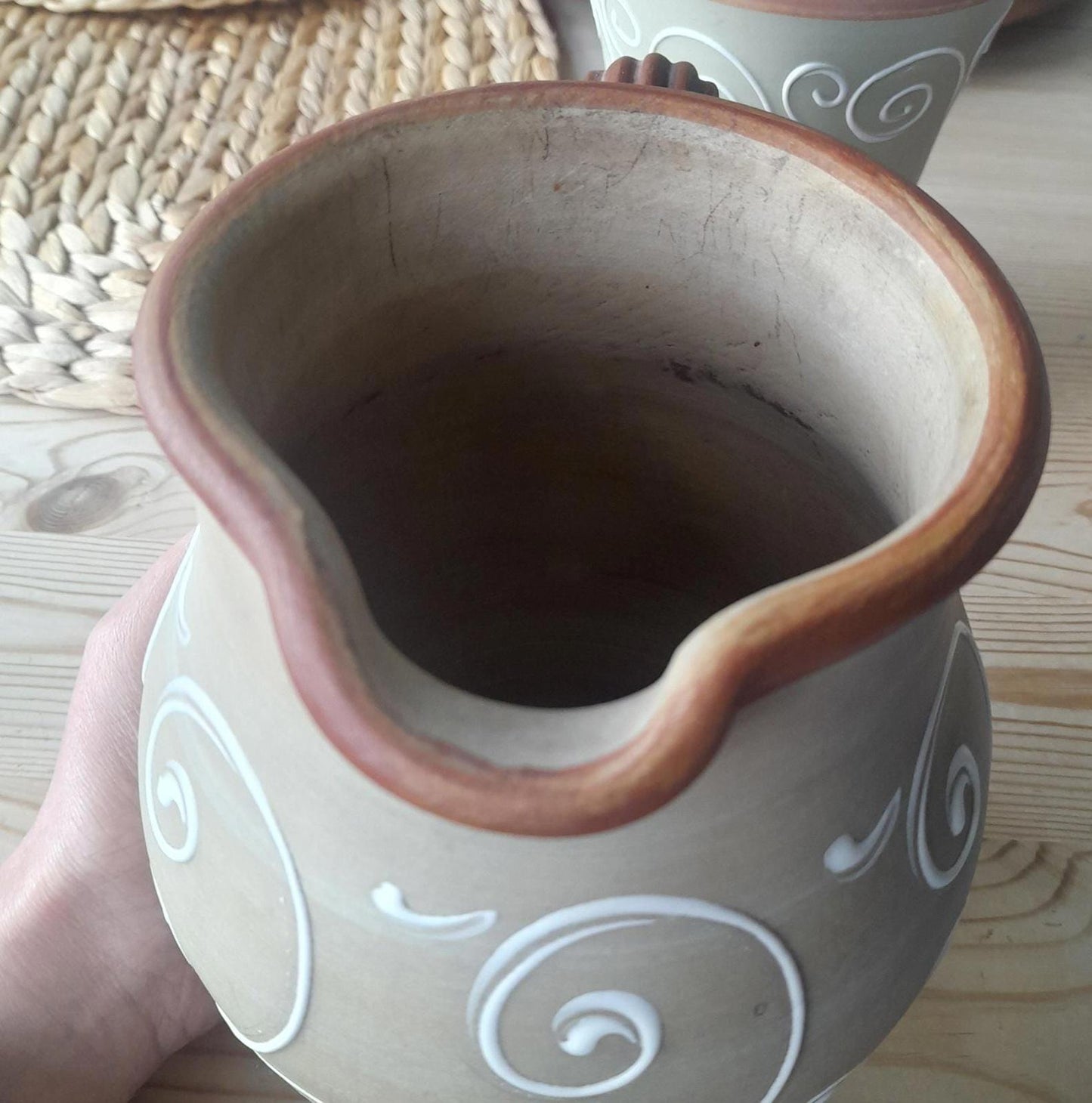 Denby Ferndale 20cm tall pitcher