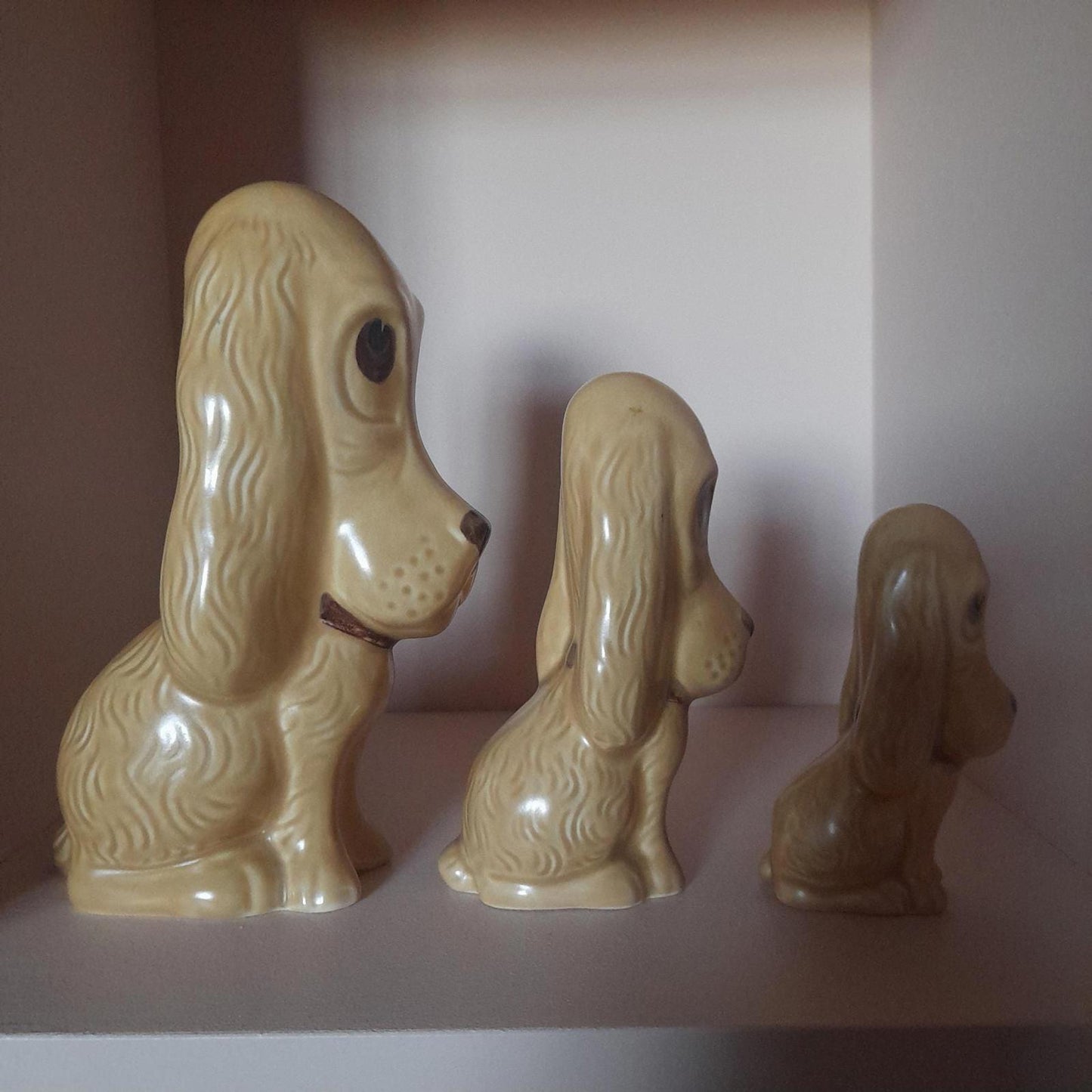 SylvaC 'sad Sam' set of 3 Bassett hounds