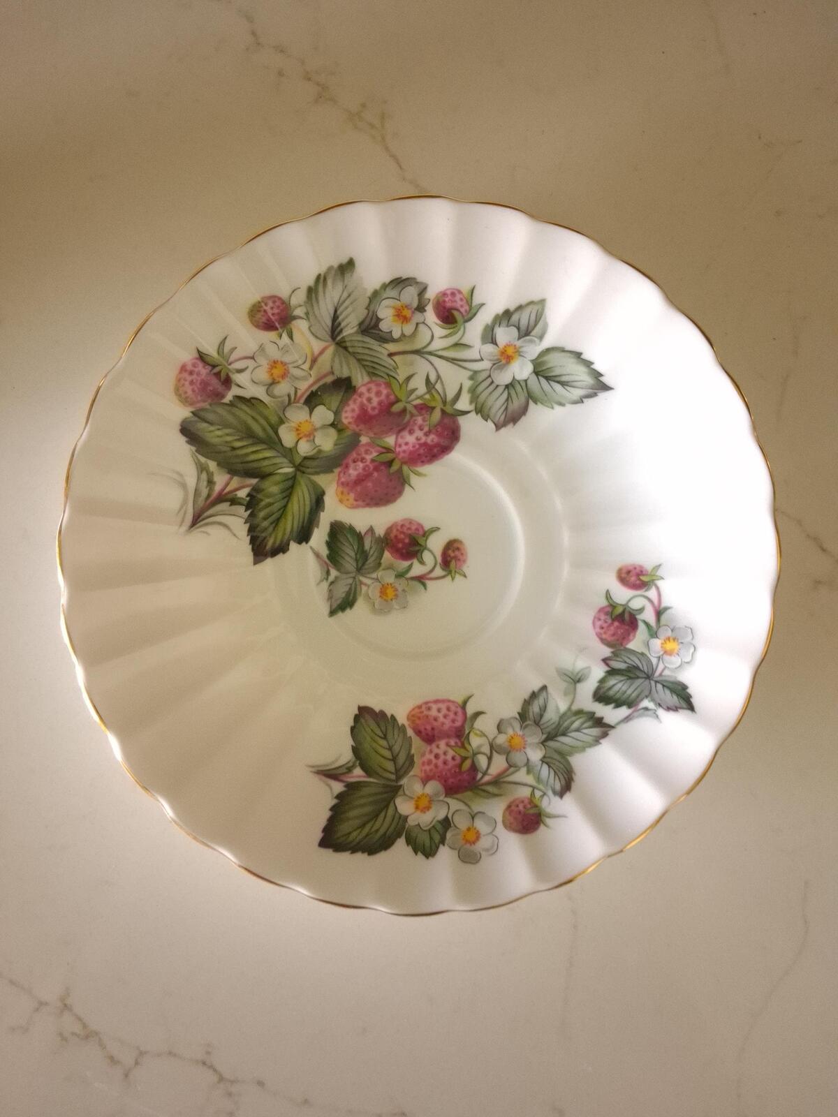 Royal Tuscan Strawberry tea cup and saucer