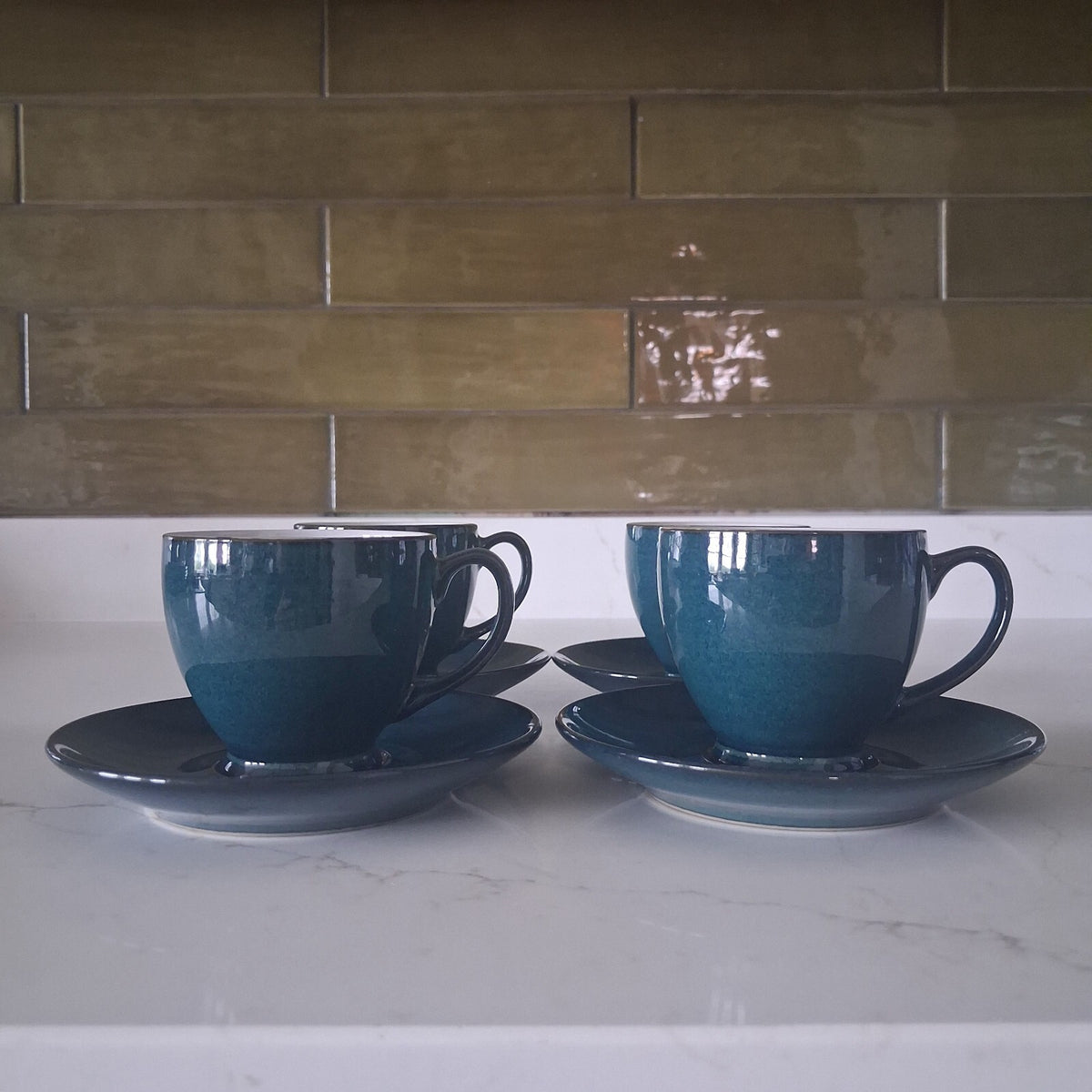 Denby Greenwich set of 4 small espresso cups