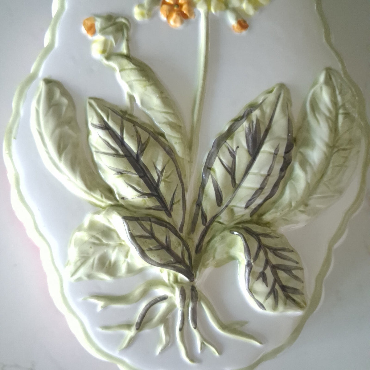 Vintage Ceramic Cowslip Jelly Mould Wall Hanging