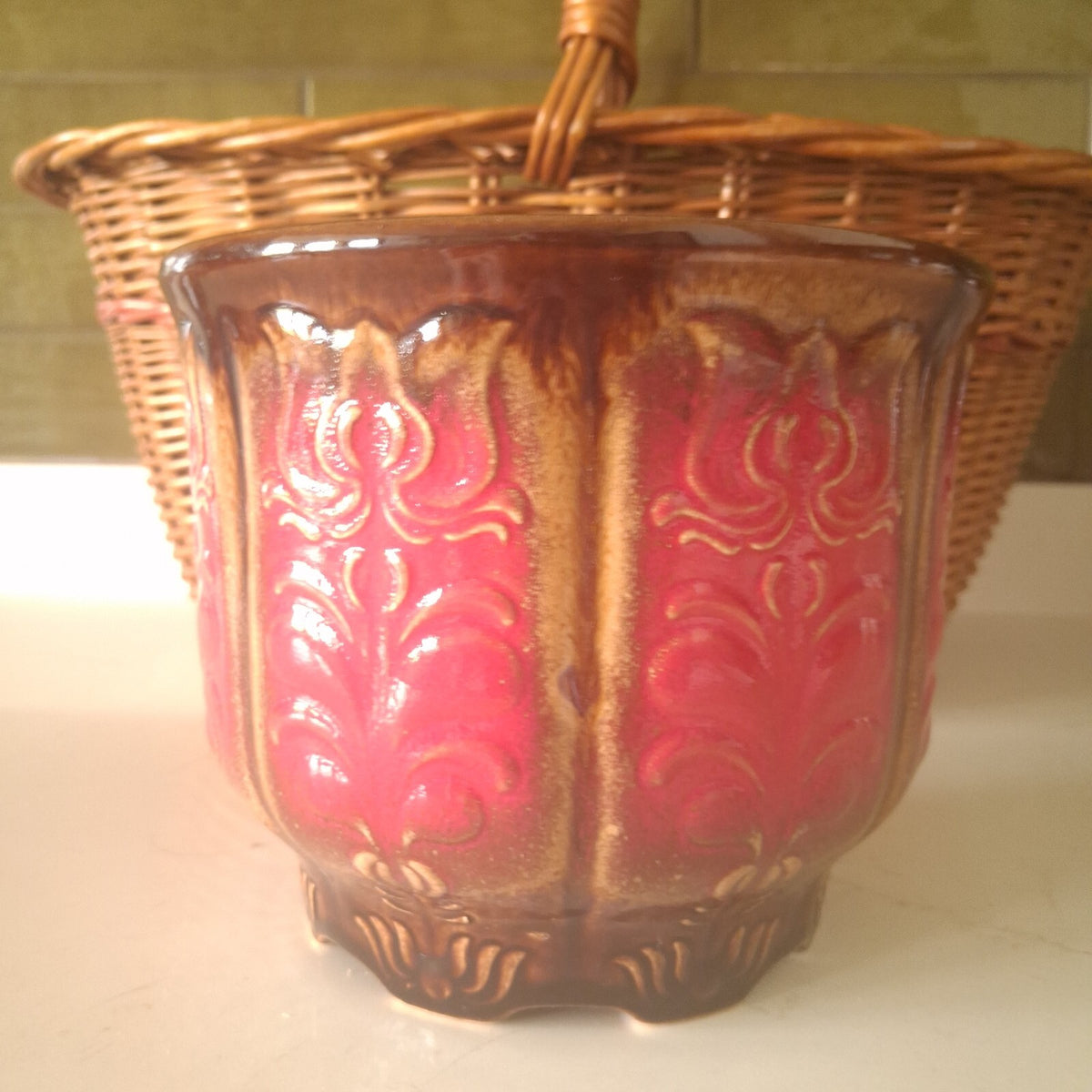 Vintage Scheurich West German Pottery Planter 810-15