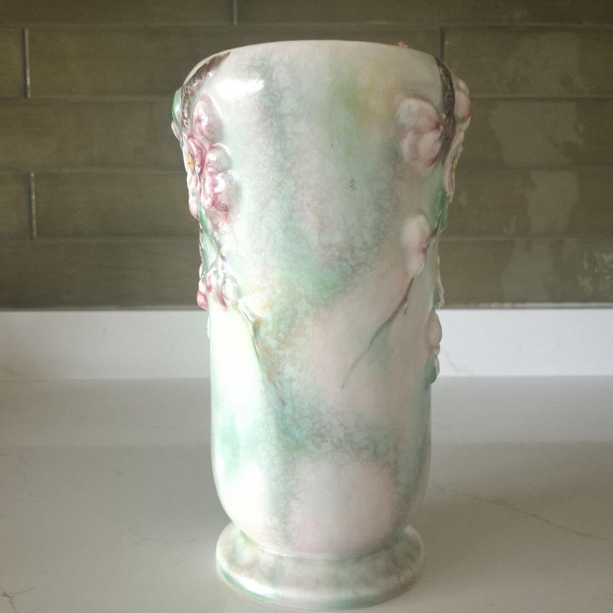 Vintage SylvaC Apple Blossom Vase 2870