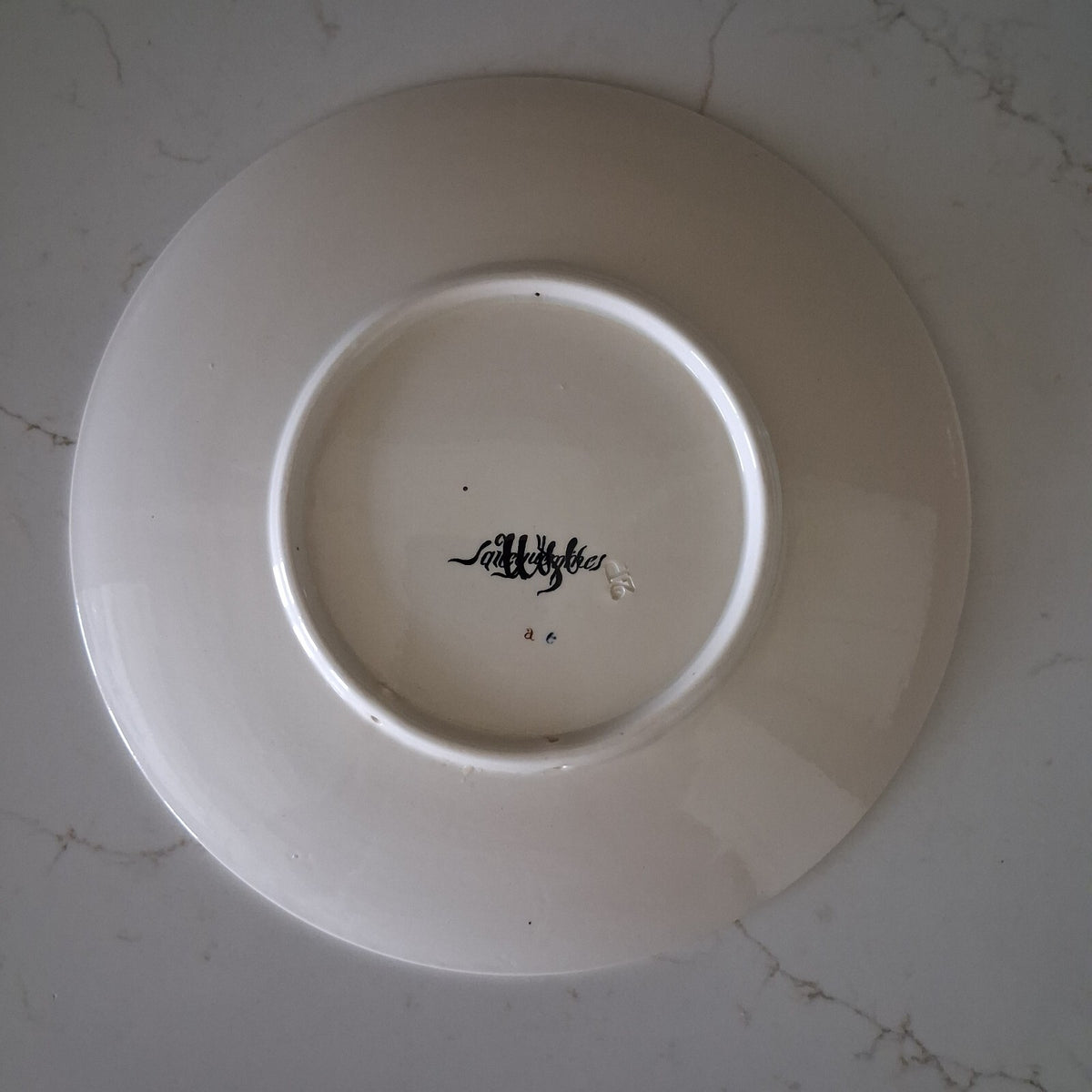 Antique French Sarreguemines Plates Set of 2
