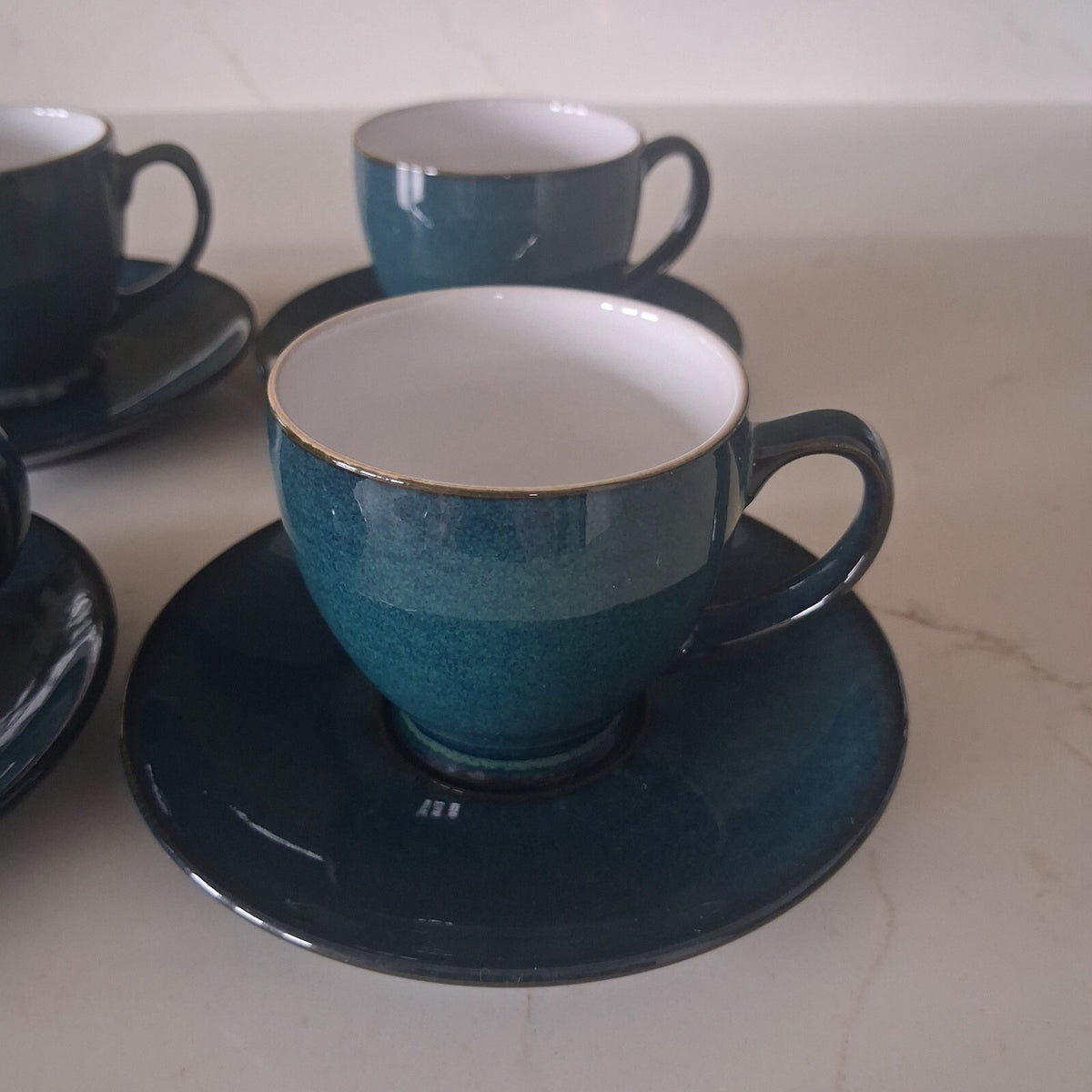 Denby Greenwich set of 4 small espresso cups
