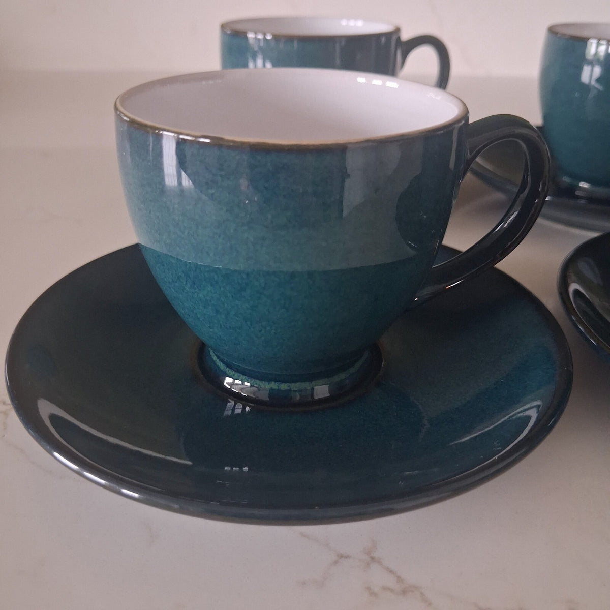 Denby Greenwich set of 4 small espresso cups