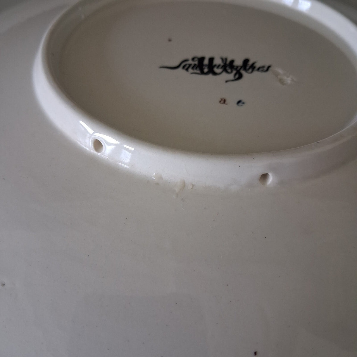 Antique French Sarreguemines Plates Set of 2