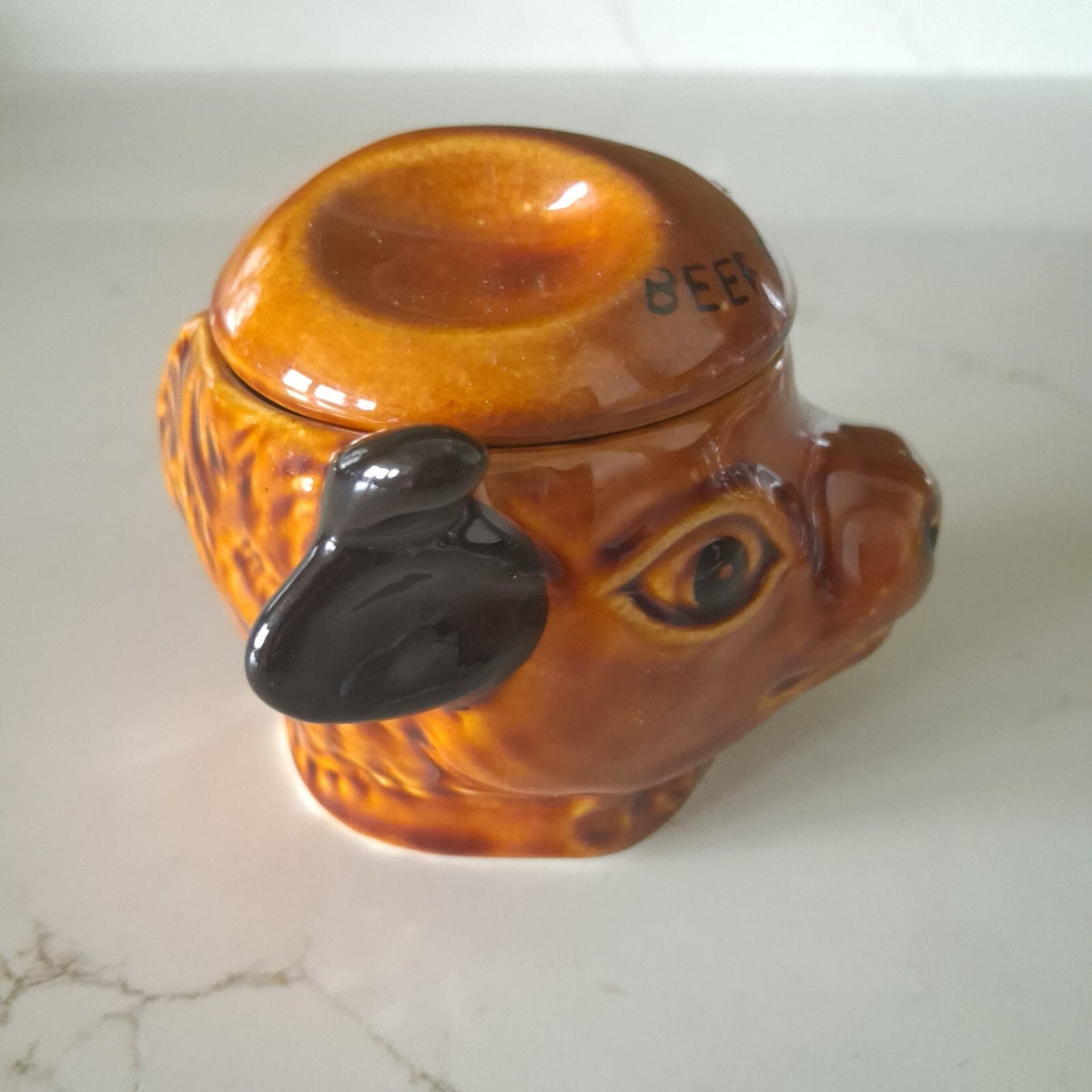 Vintage Szeiler Pottery Bull Head Beef Dripping Pot with Lid – Retro Kitchenalia